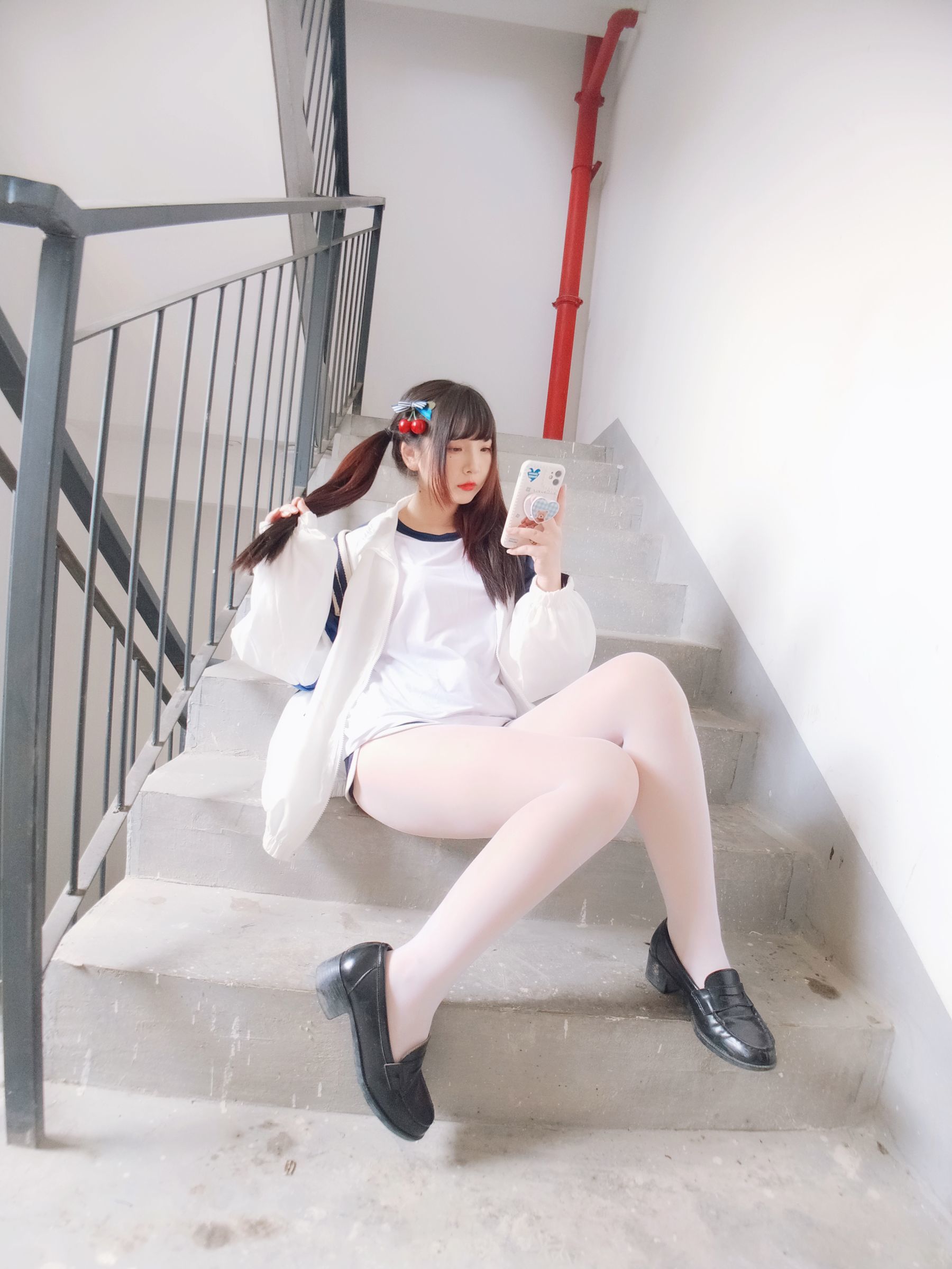二次元美女古川kagura – 白丝体操运动服 Cosplay-第27张