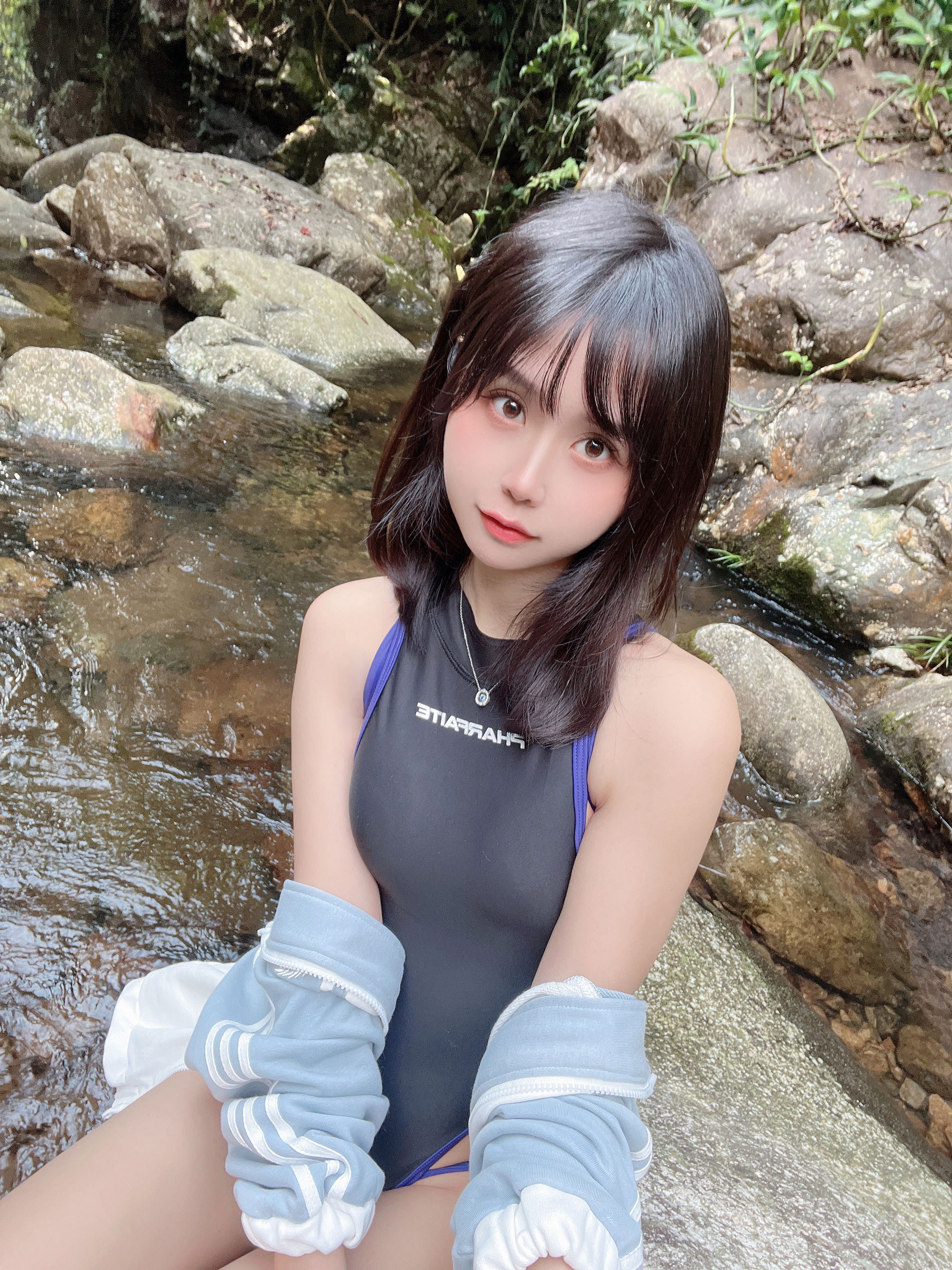 阳光美少女萌芽儿o0 × 琪鸽 – 百合竞技泳衣 Cosplay-第31张