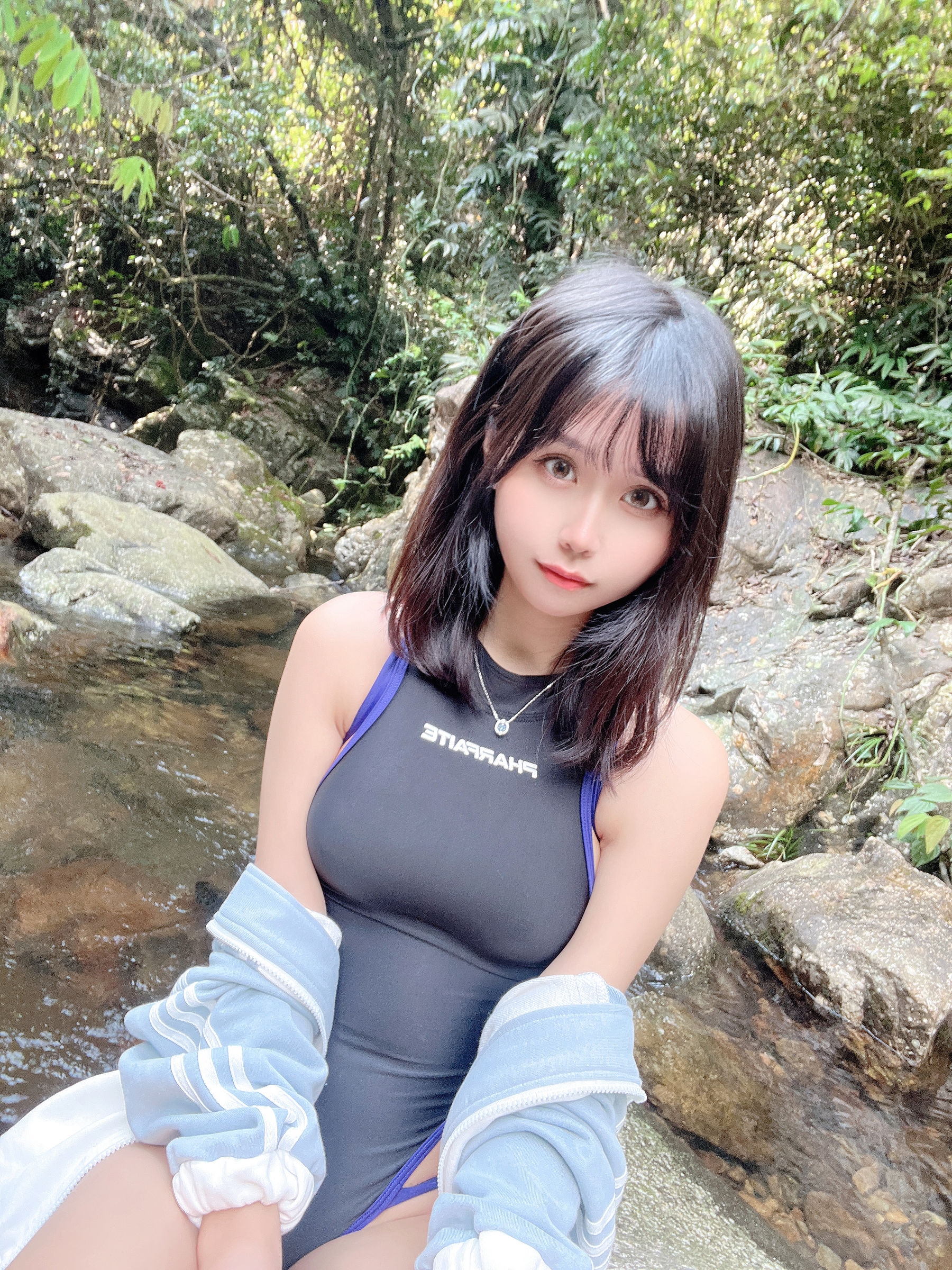 阳光美少女萌芽儿o0 × 琪鸽 – 百合竞技泳衣 Cosplay-第26张
