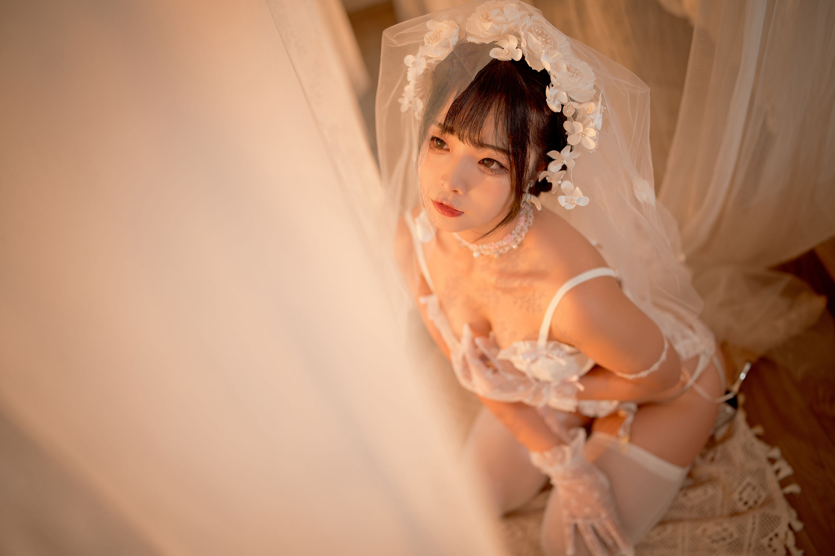 yuuhui玉汇 – 纯白花嫁 Cosplay-第1张