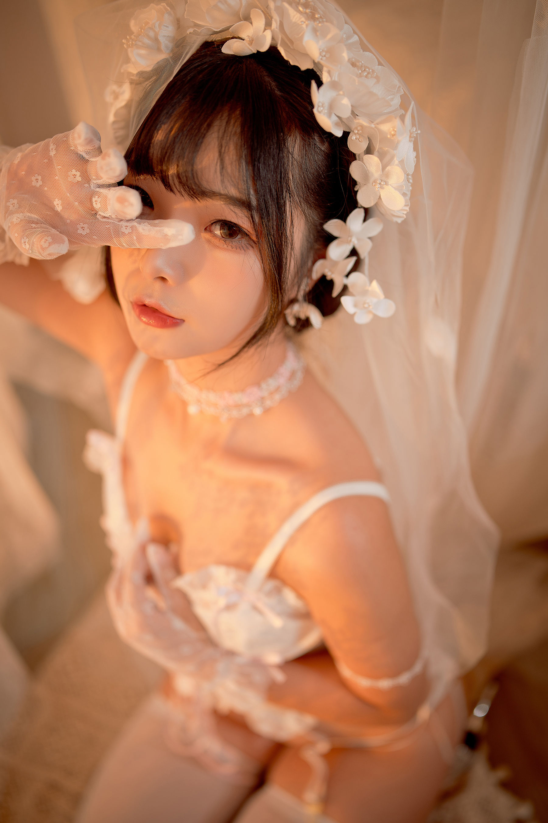 yuuhui玉汇 – 纯白花嫁 Cosplay-第2张