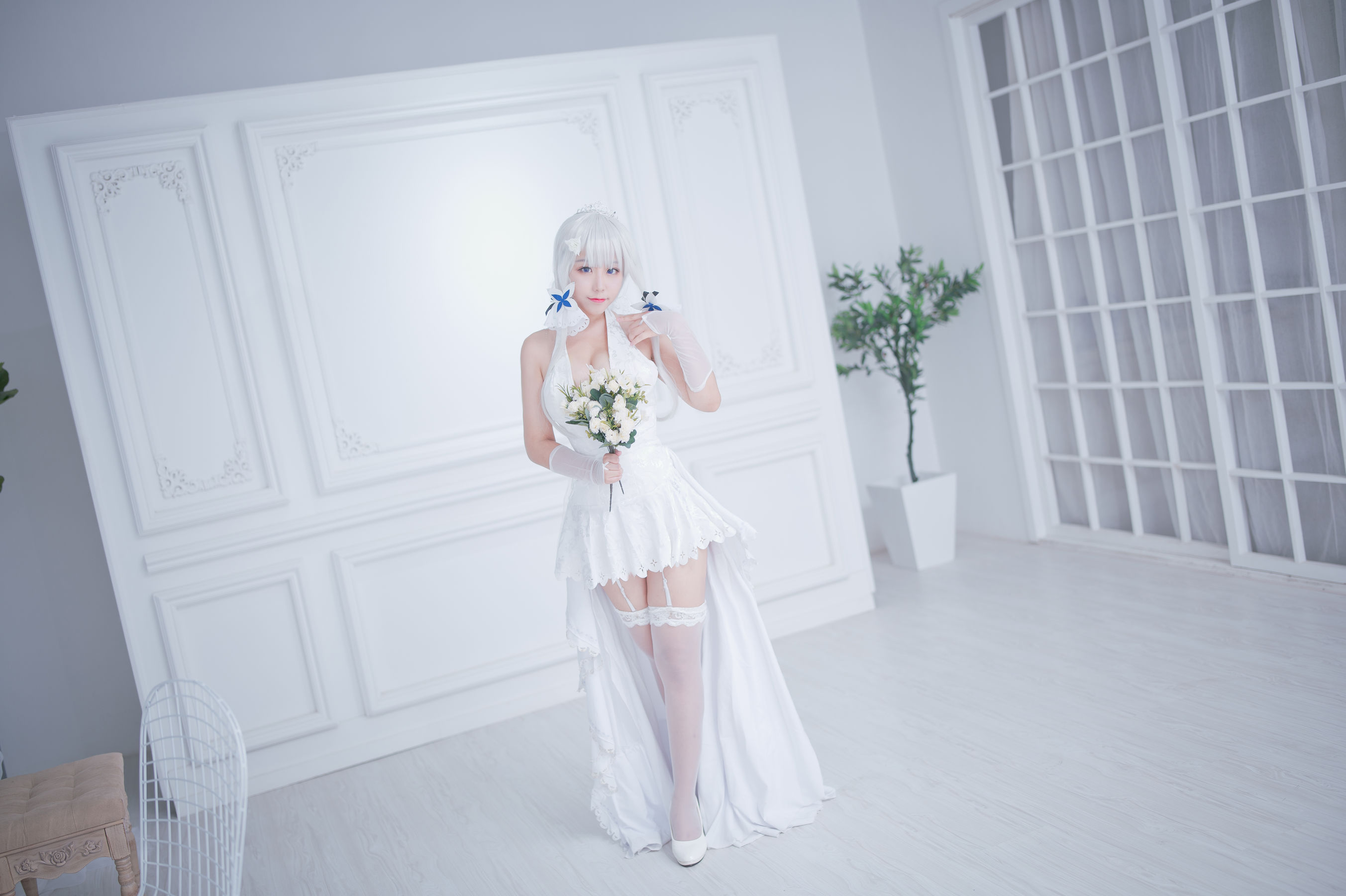 动漫博主穆零Mu0 – 光辉婚纱 Cosplay-第2张