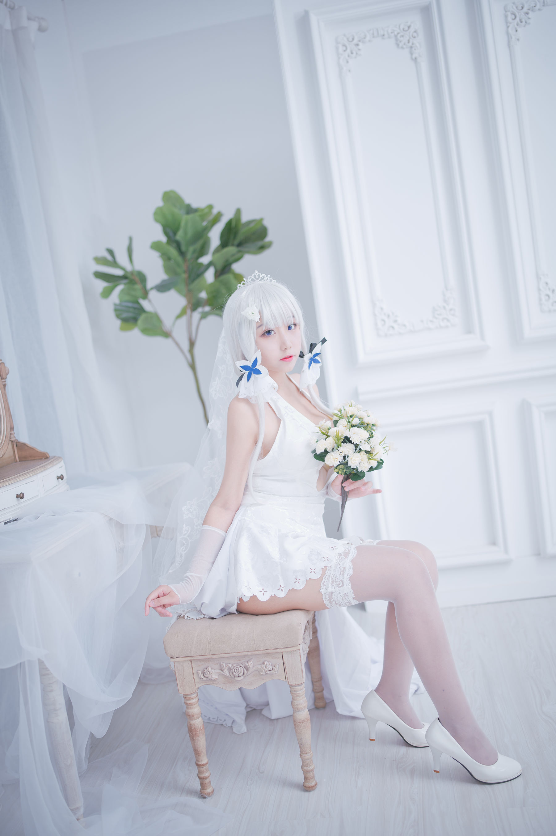 动漫博主穆零Mu0 – 光辉婚纱 Cosplay-第8张