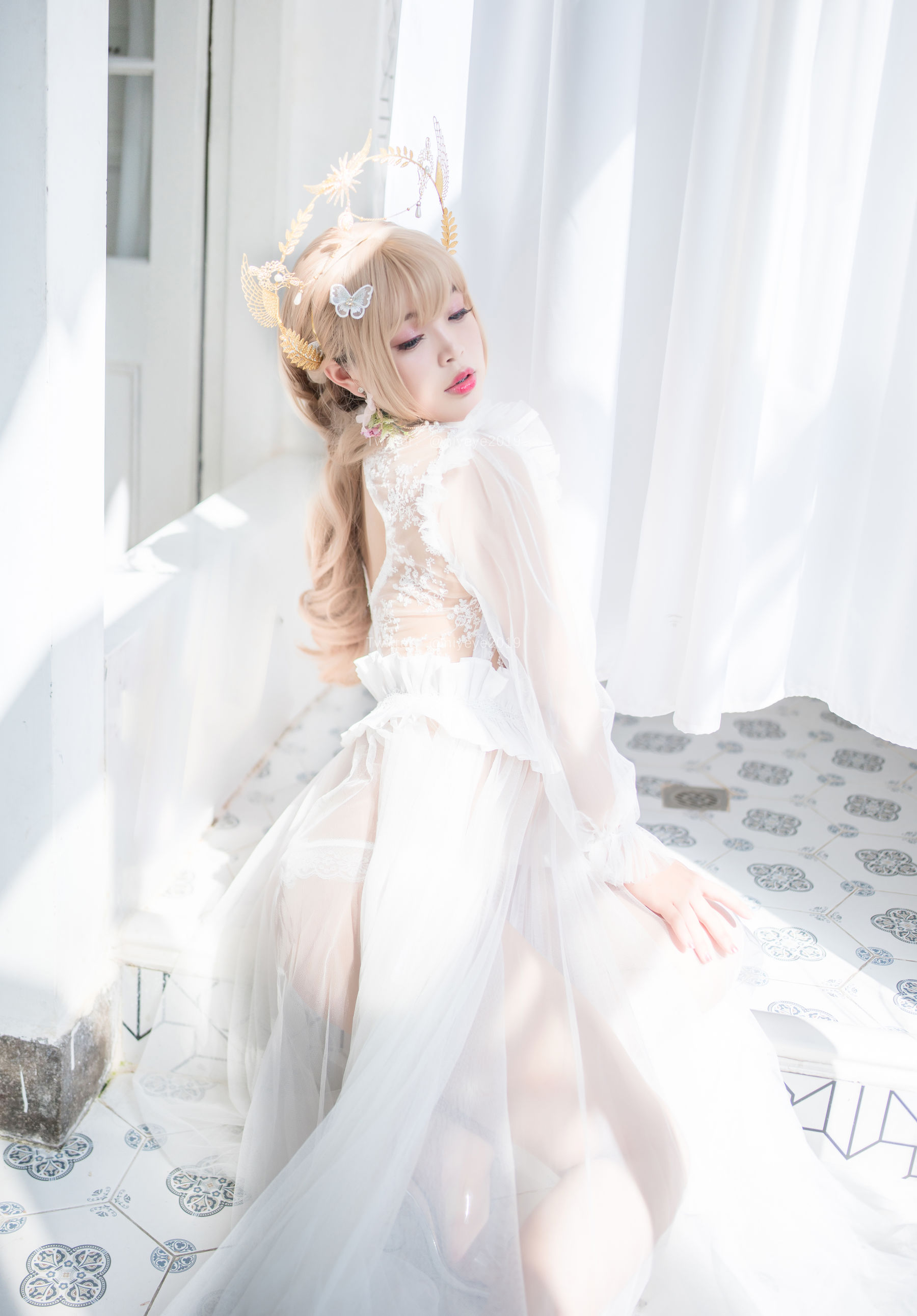 萌系小姐姐-白烨- – 珍珠花嫁 Cosplay-第20张