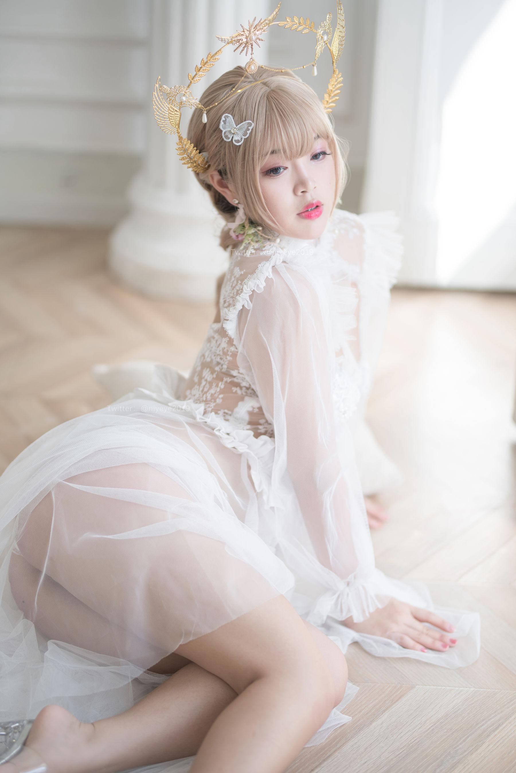 萌系小姐姐-白烨- – 珍珠花嫁 Cosplay-第29张