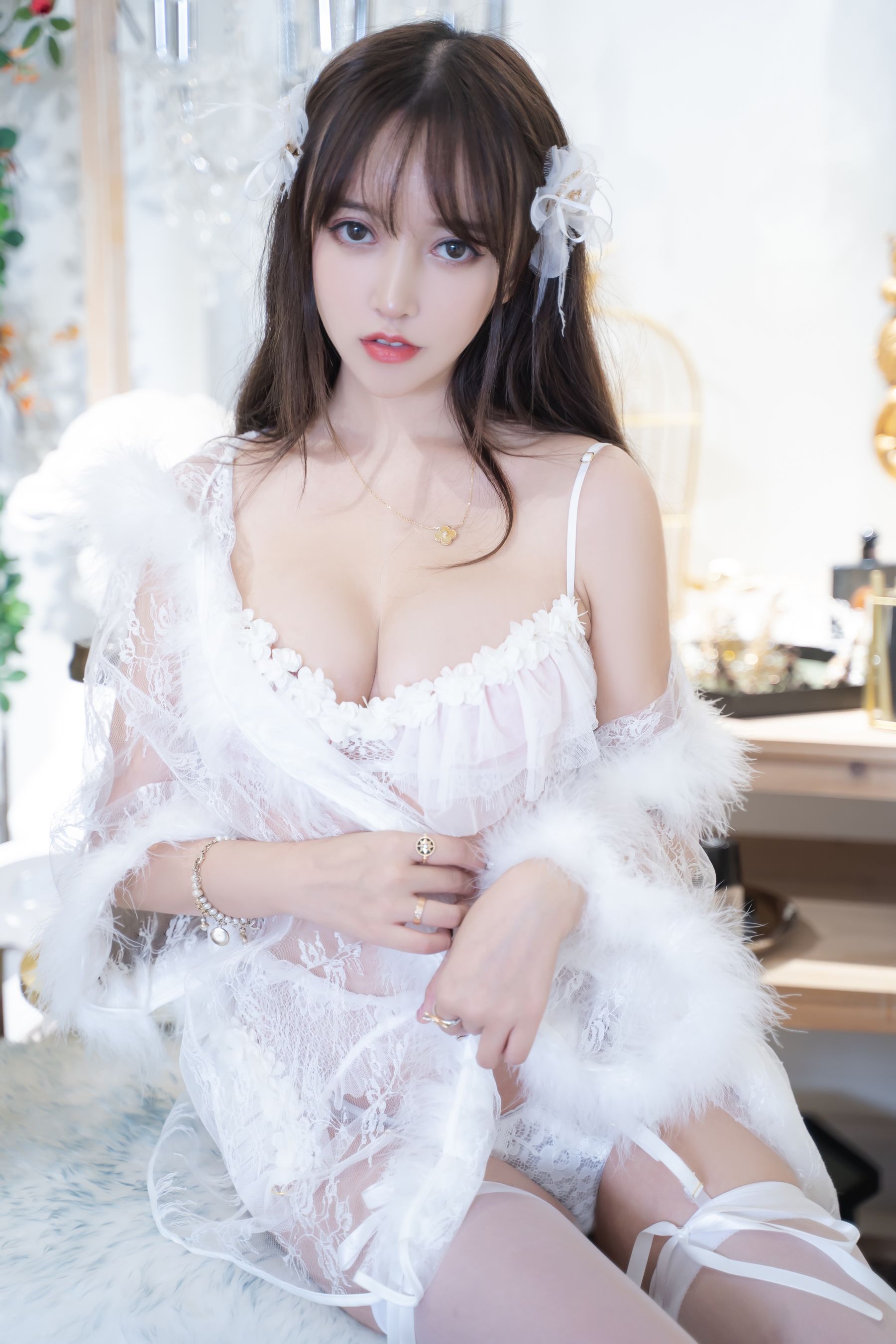 斗鱼米线线sama写真 天使 Cosplay-第2张