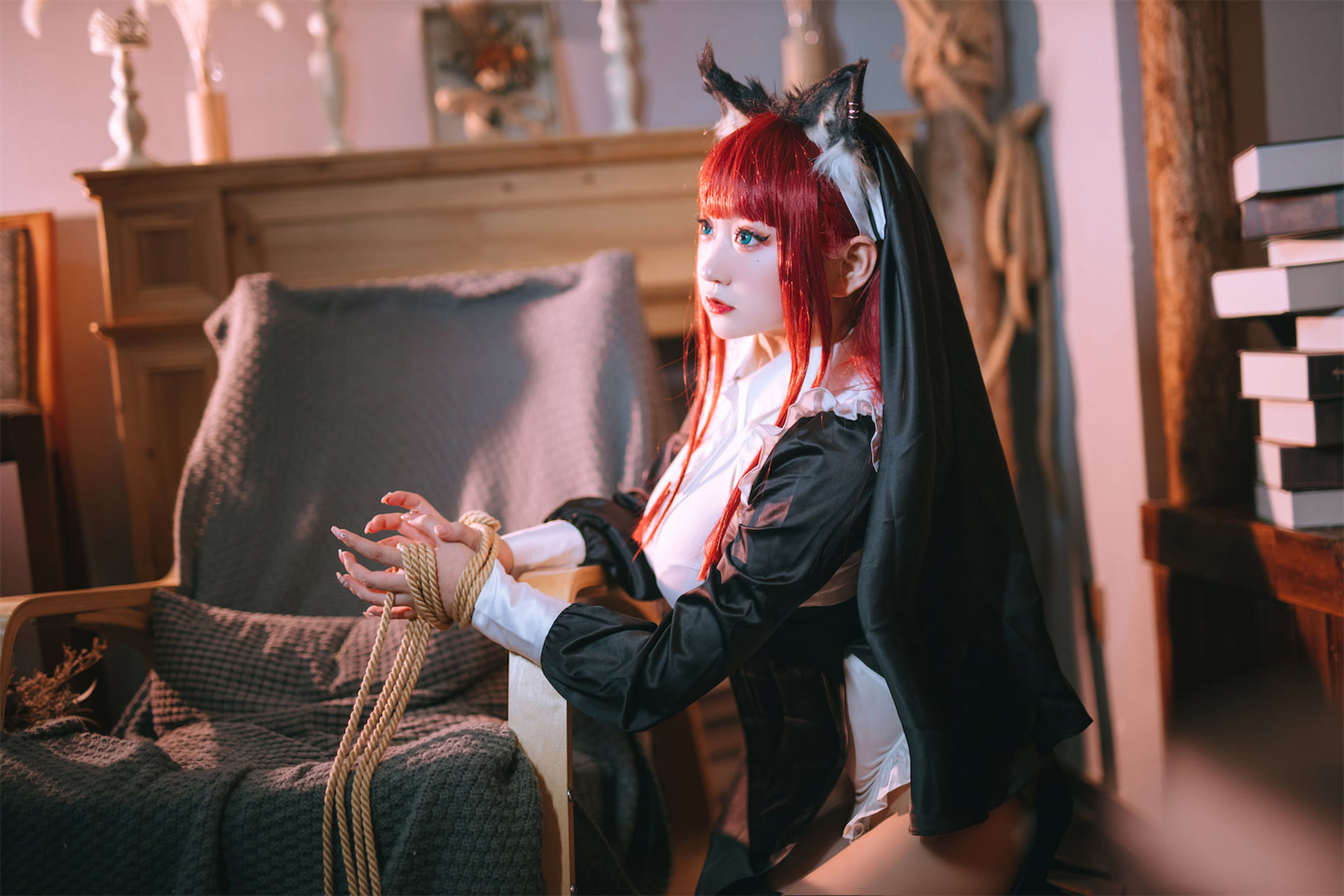 动漫博主恩田直幸 – 修女 Cosplay-第2张