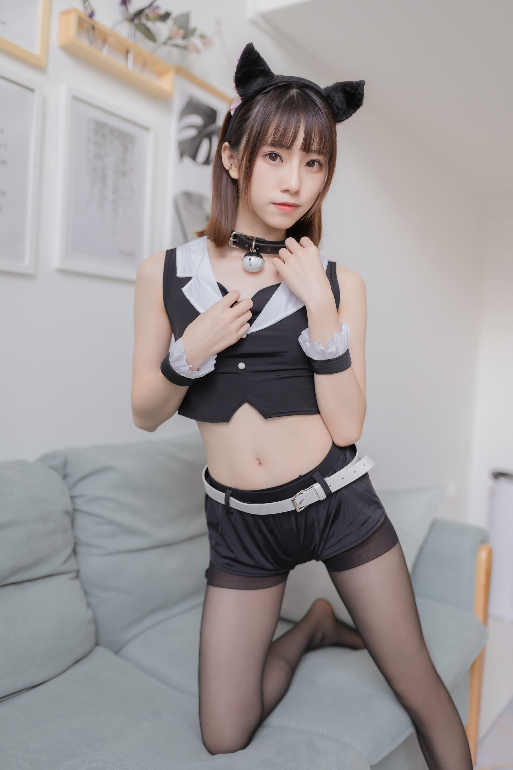 动漫博主Kitaro_绮太郎 – 黑丝猫耳娘 Cosplay-第30张