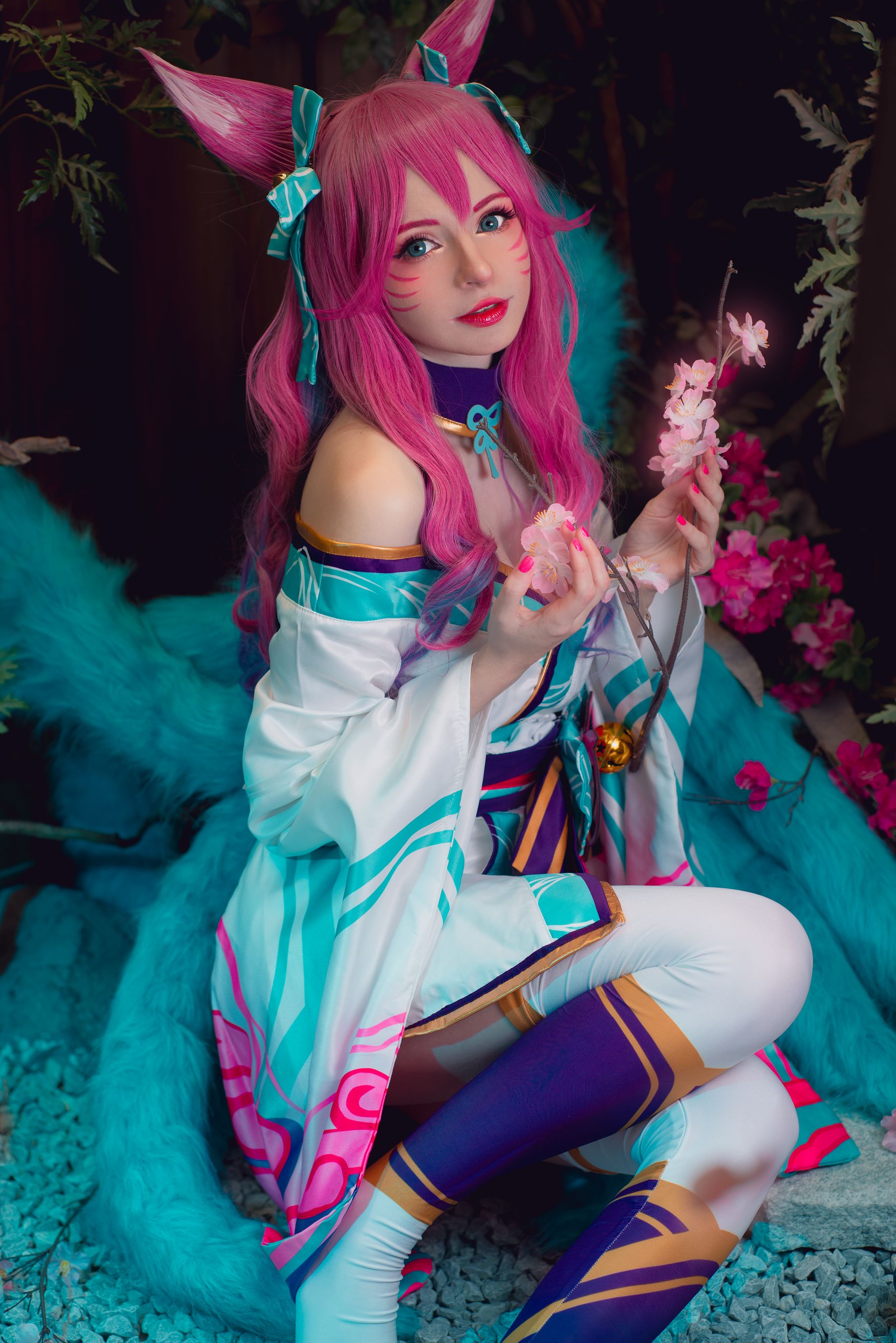 Peach milky – Peachmilky KDA Ahri Cosplay-第59张