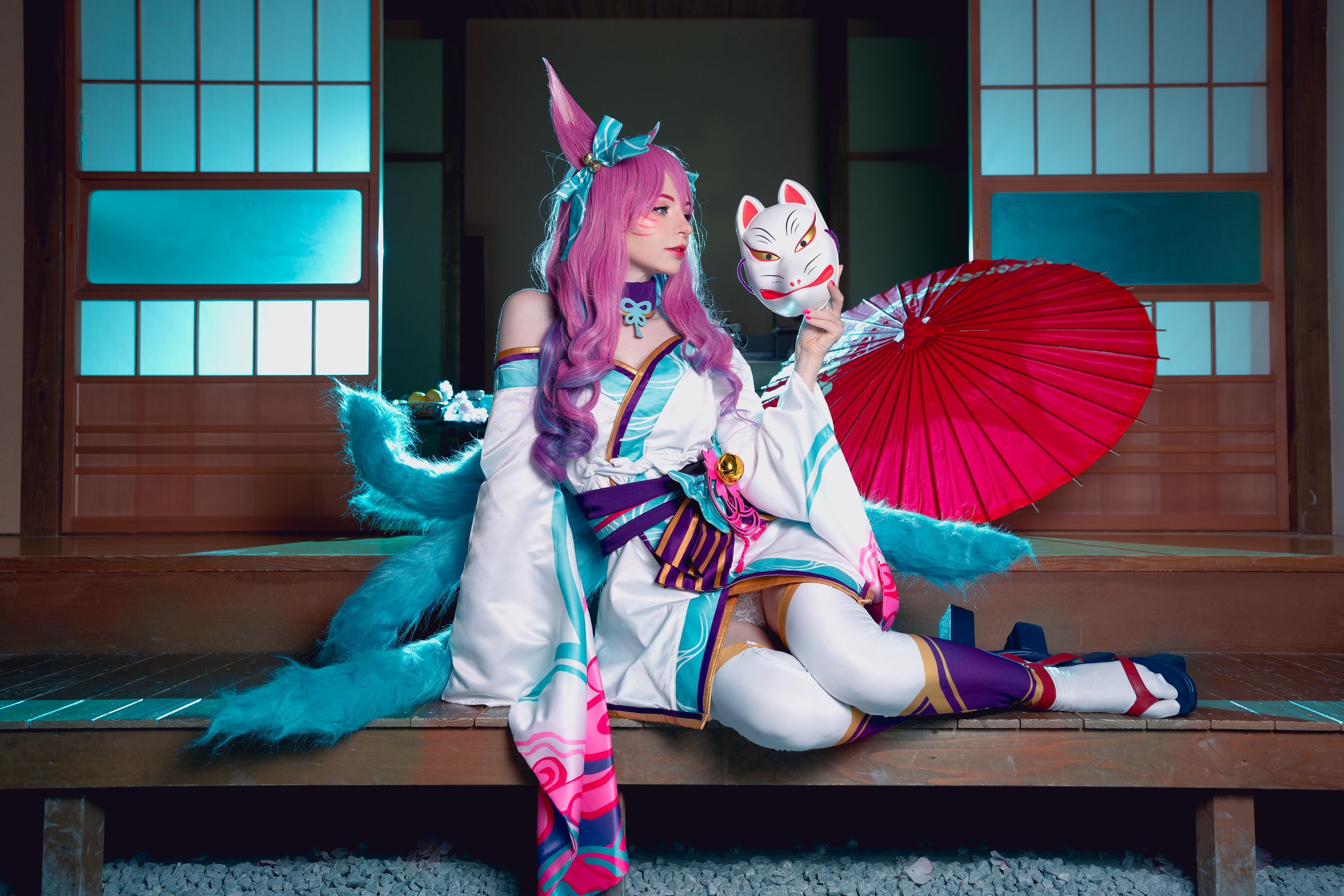 Peach milky – Peachmilky KDA Ahri Cosplay-第93张