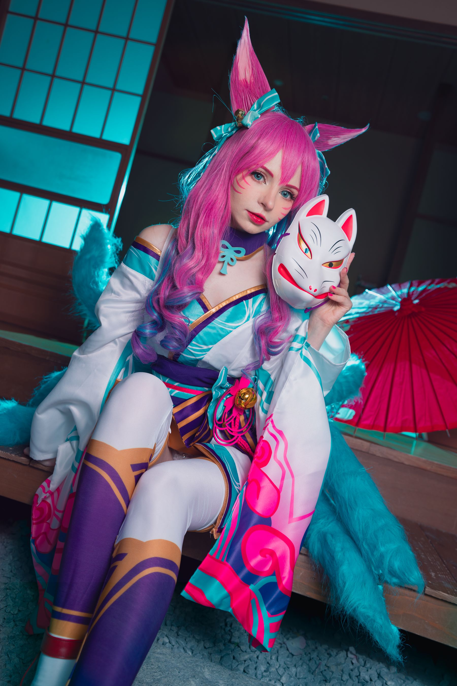 Peach milky – Peachmilky KDA Ahri Cosplay-第83张