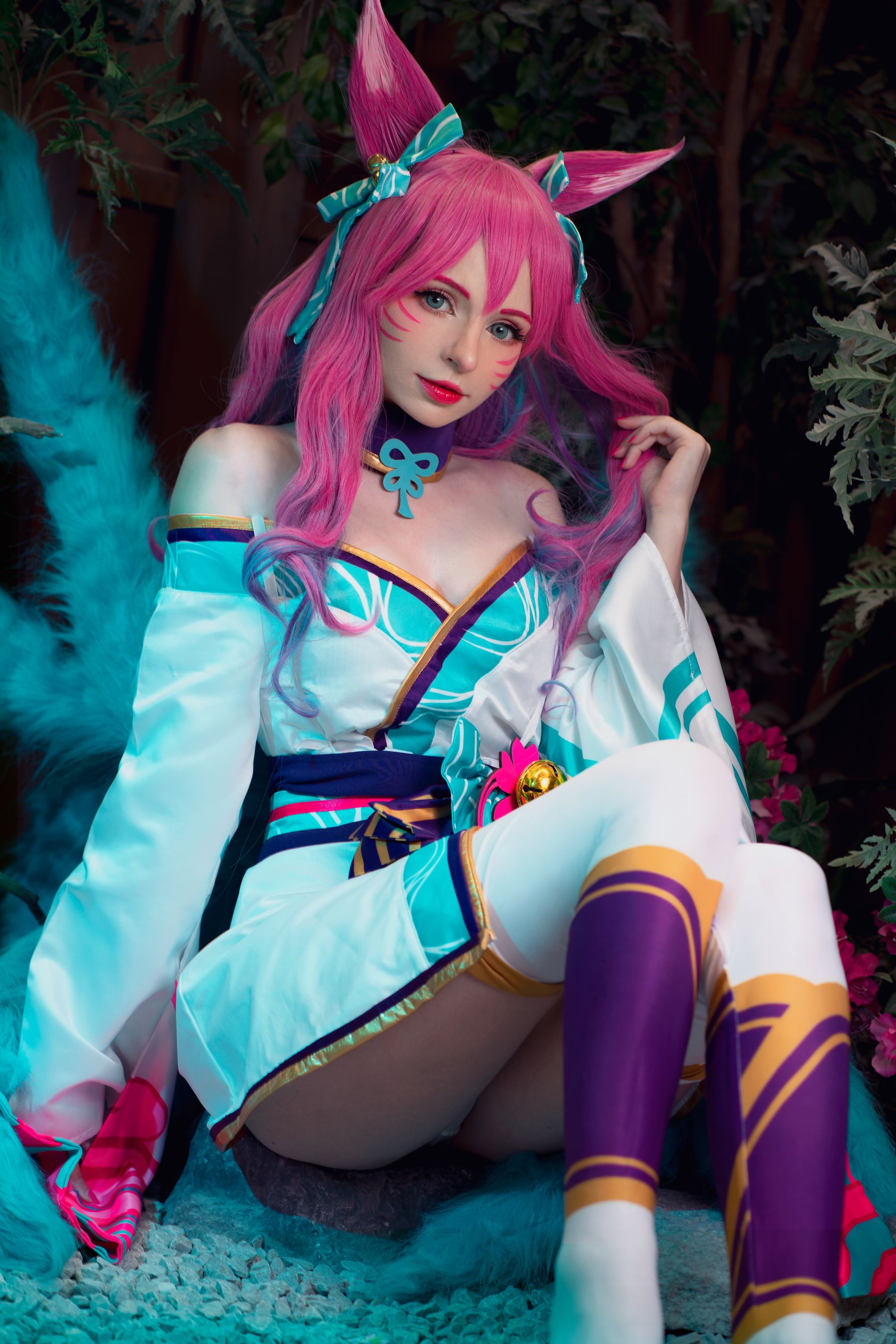 Peach milky – Peachmilky KDA Ahri Cosplay-第55张