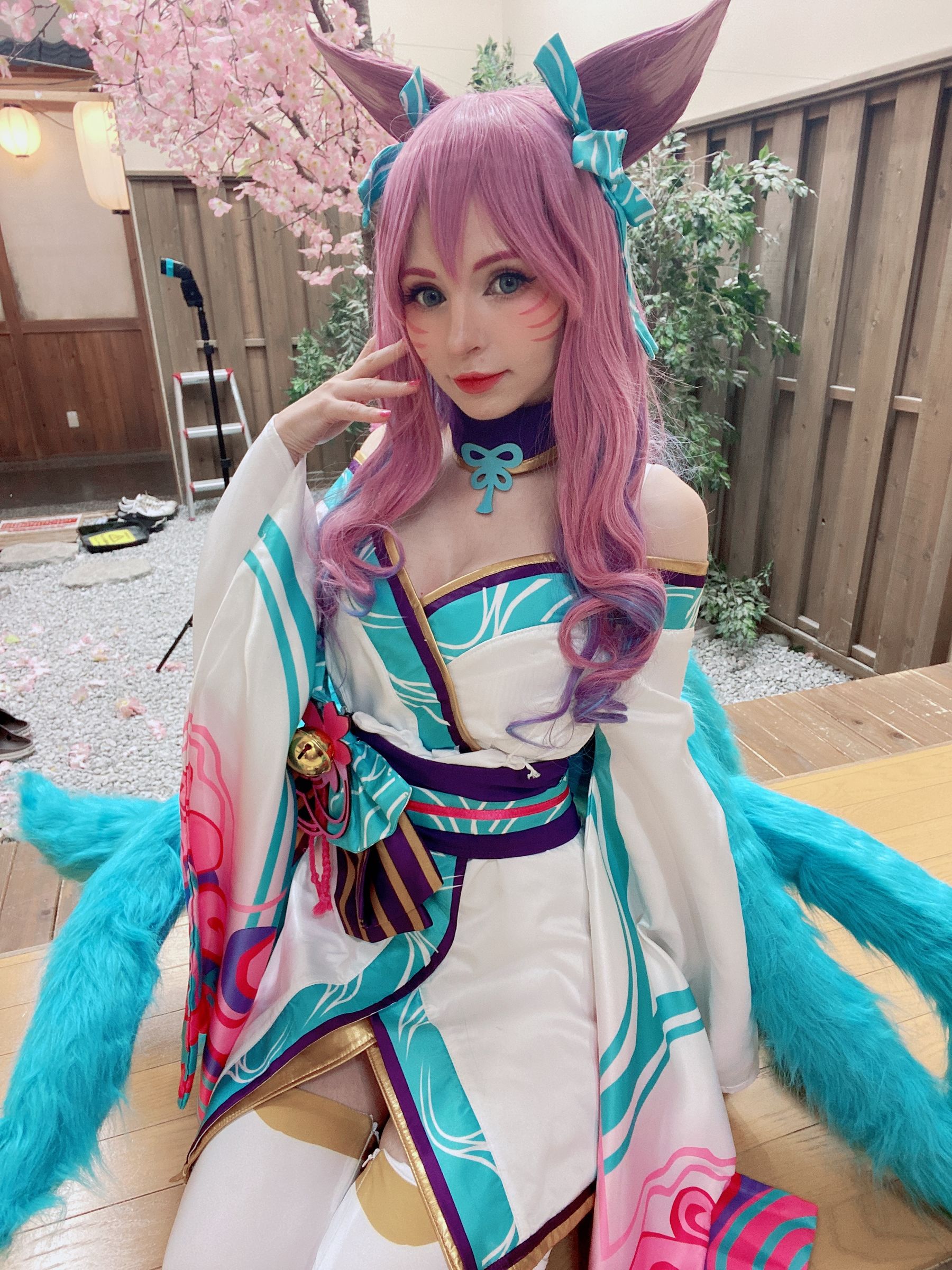 Peach milky – Peachmilky KDA Ahri Cosplay-第124张