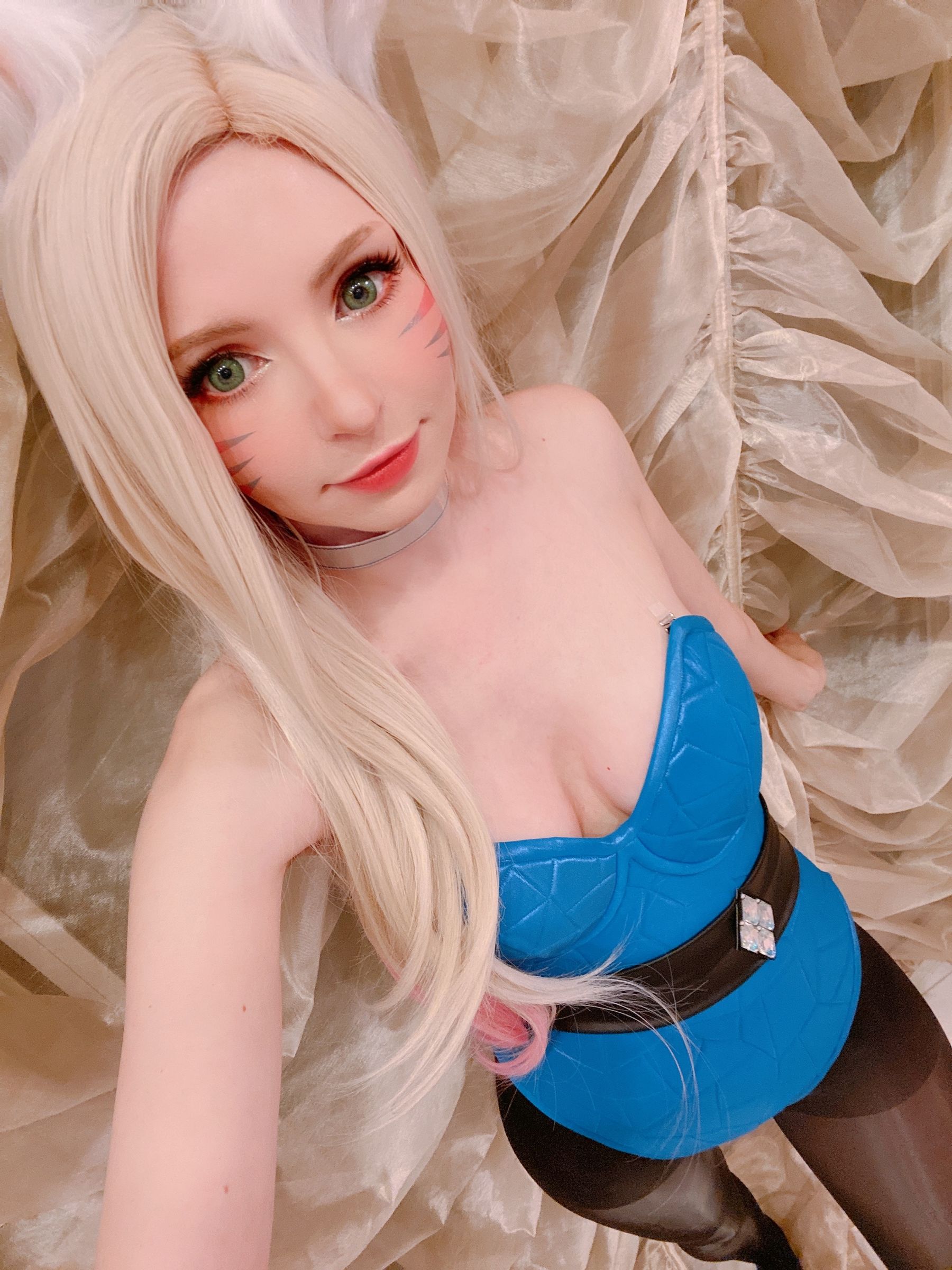 Peach milky – Peachmilky KDA Ahri Cosplay-第58张
