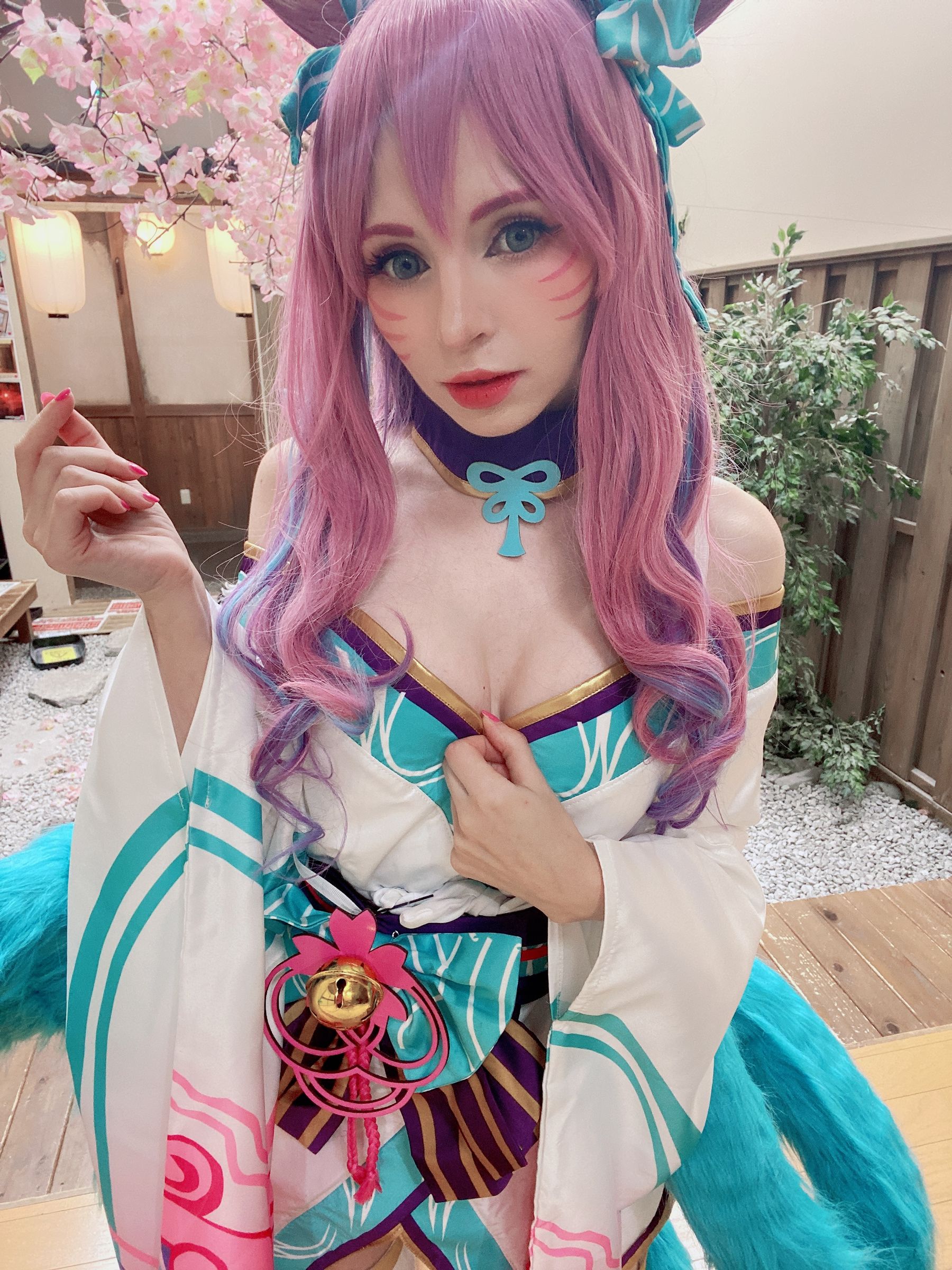 Peach milky – Peachmilky KDA Ahri Cosplay-第101张