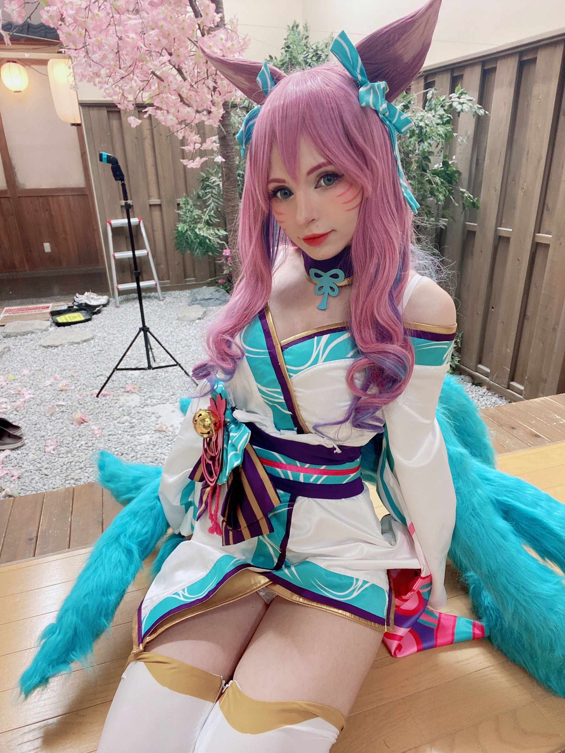 Peach milky – Peachmilky KDA Ahri Cosplay-第126张