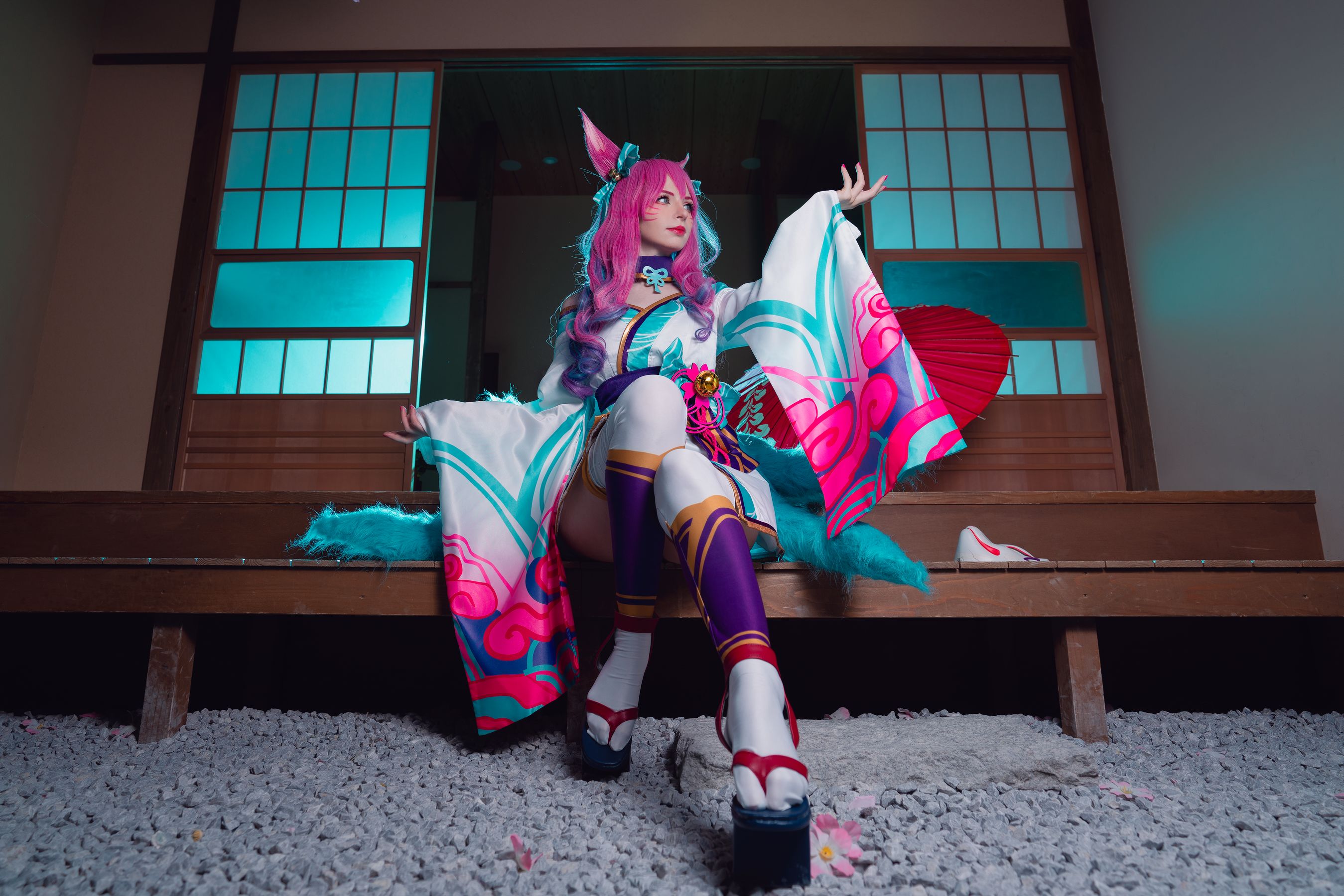 Peach milky – Peachmilky KDA Ahri Cosplay-第63张