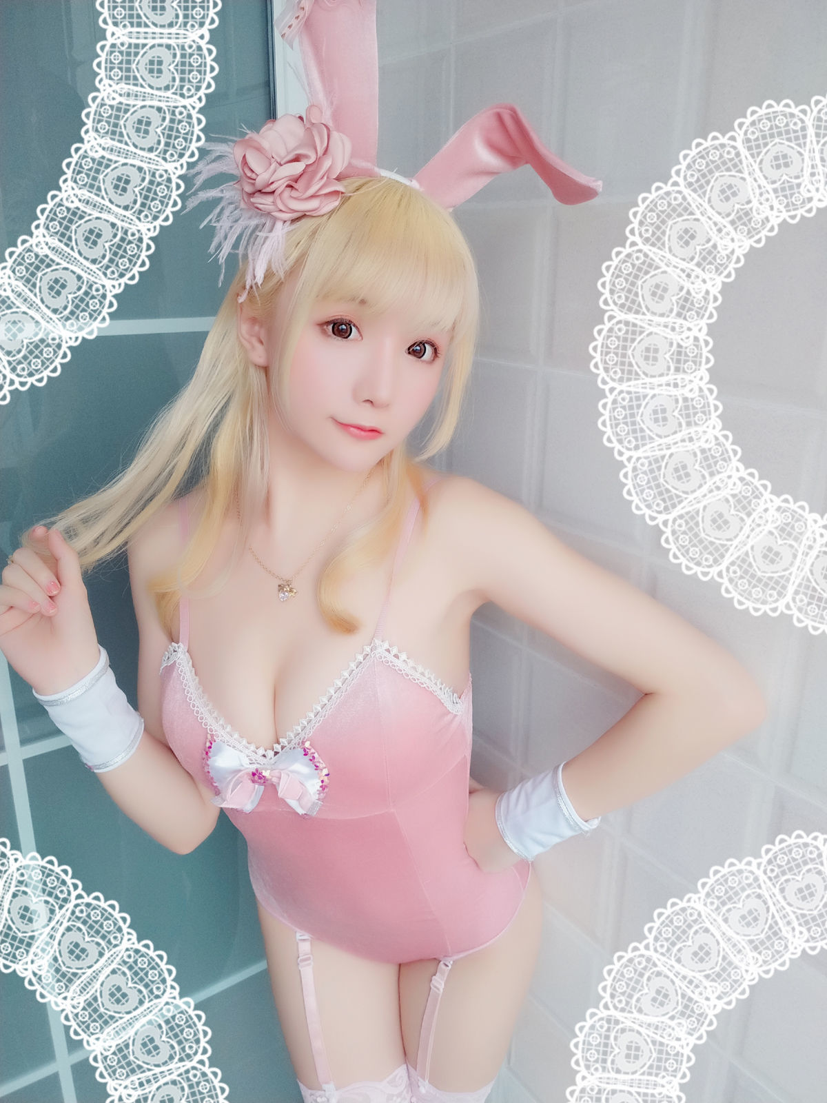[萝莉COS] 星之迟迟 VOL.01 粉红泡泡包 Cosplay-第50张