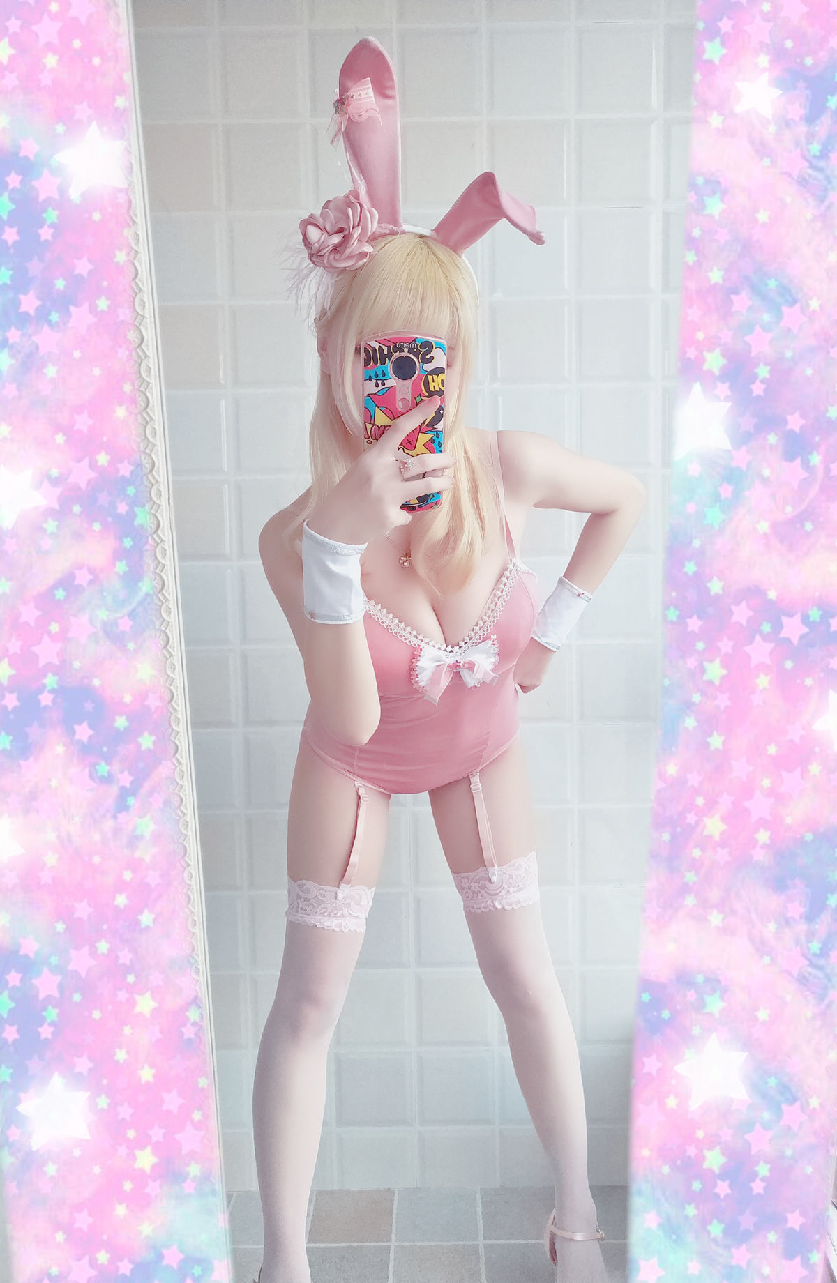 [萝莉COS] 星之迟迟 VOL.01 粉红泡泡包 Cosplay-第4张