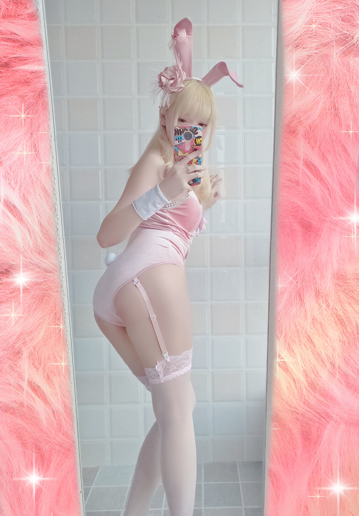 [萝莉COS] 星之迟迟 VOL.01 粉红泡泡包 Cosplay-第3张