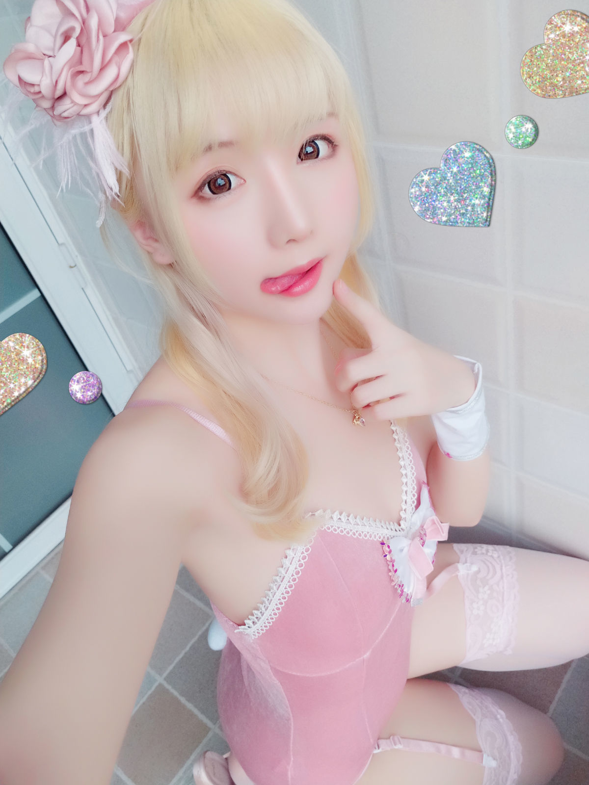[萝莉COS] 星之迟迟 VOL.01 粉红泡泡包 Cosplay-第30张