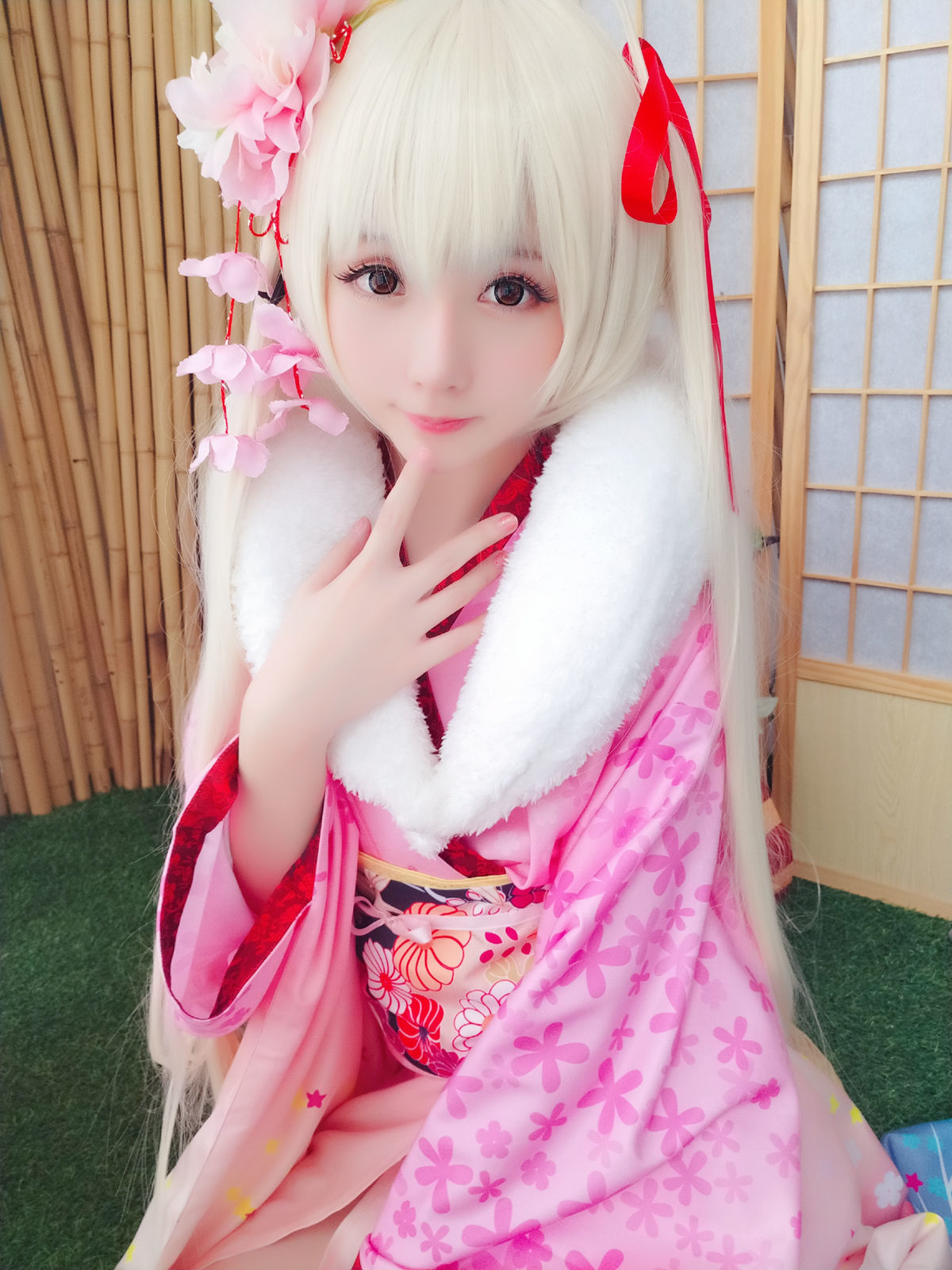 [萝莉COS] 星之迟迟 VOL.01 粉红泡泡包 Cosplay-第1张