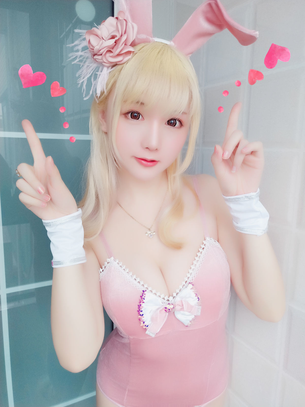 [萝莉COS] 星之迟迟 VOL.01 粉红泡泡包 Cosplay-第46张