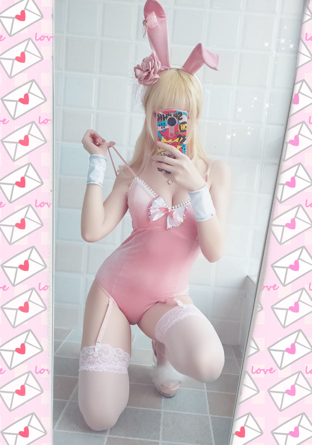 [萝莉COS] 星之迟迟 VOL.01 粉红泡泡包 Cosplay-第10张