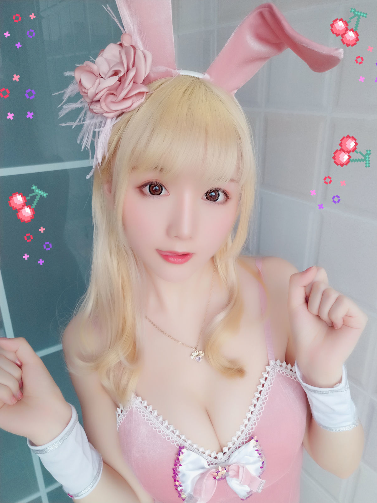 [萝莉COS] 星之迟迟 VOL.01 粉红泡泡包 Cosplay-第49张