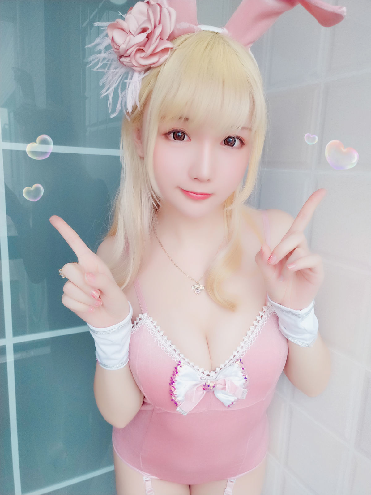 [萝莉COS] 星之迟迟 VOL.01 粉红泡泡包 Cosplay-第25张