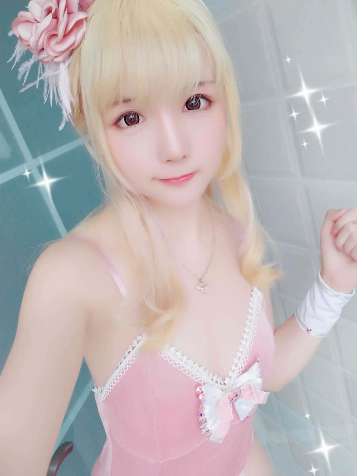 [萝莉COS] 星之迟迟 VOL.01 粉红泡泡包 Cosplay-第20张