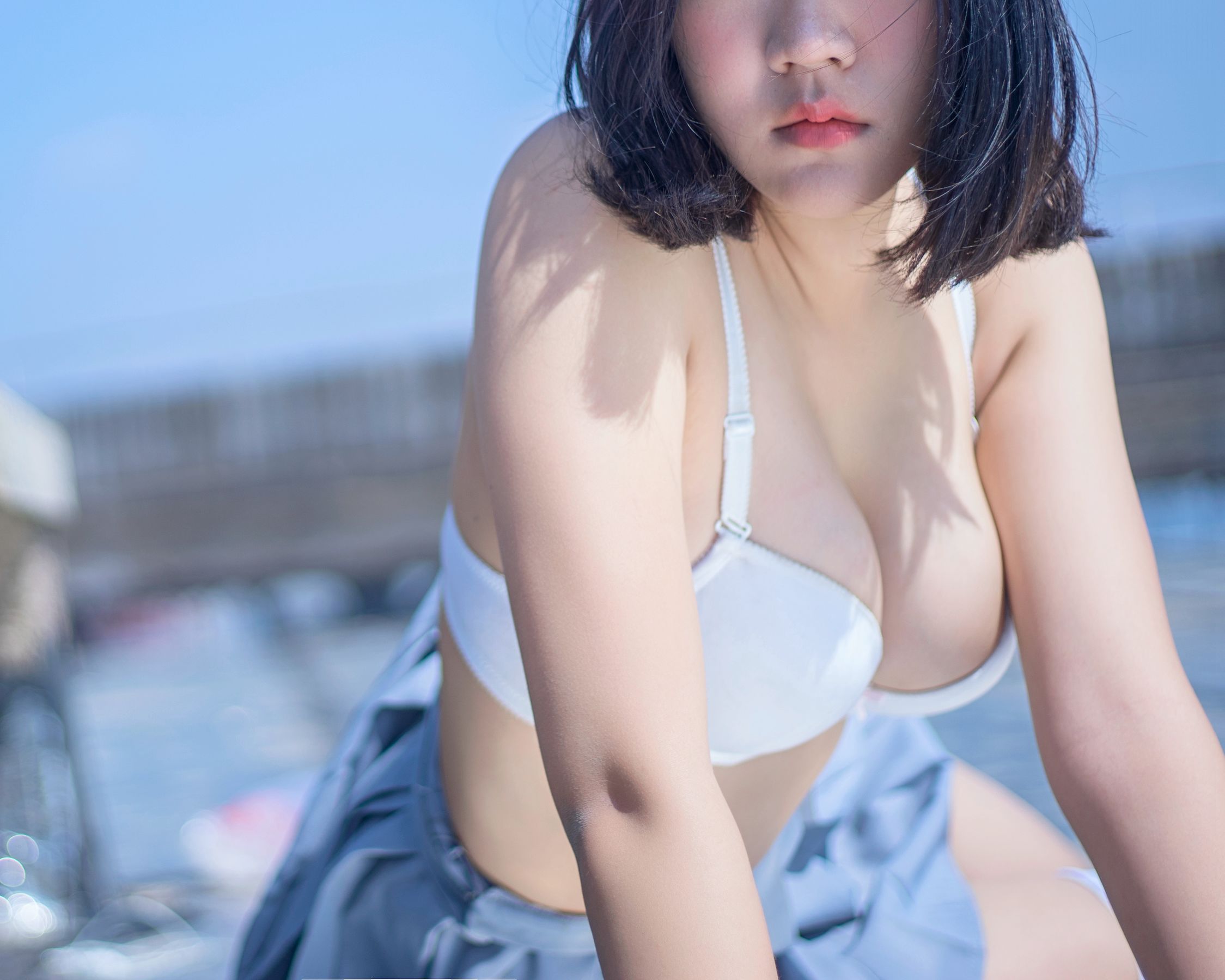 微博妹子 汐 – 天台JK Cosplay-第15张