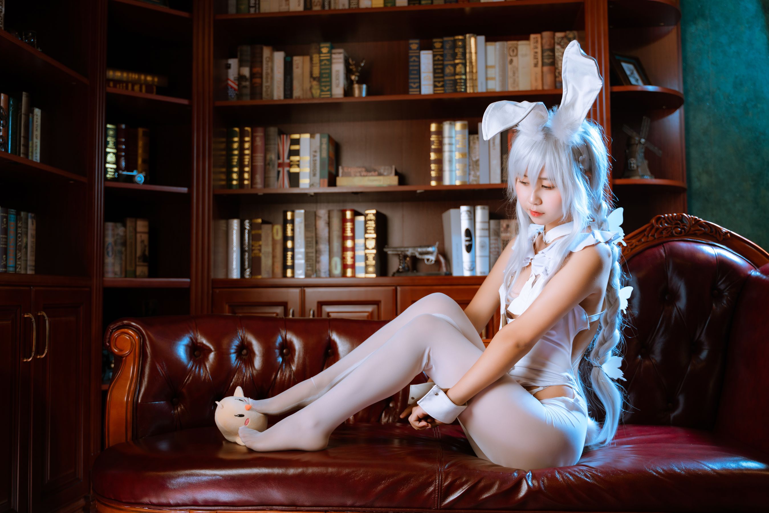 阳光美少女萌芽儿o0 – 恶毒白兔 Cosplay-第41张