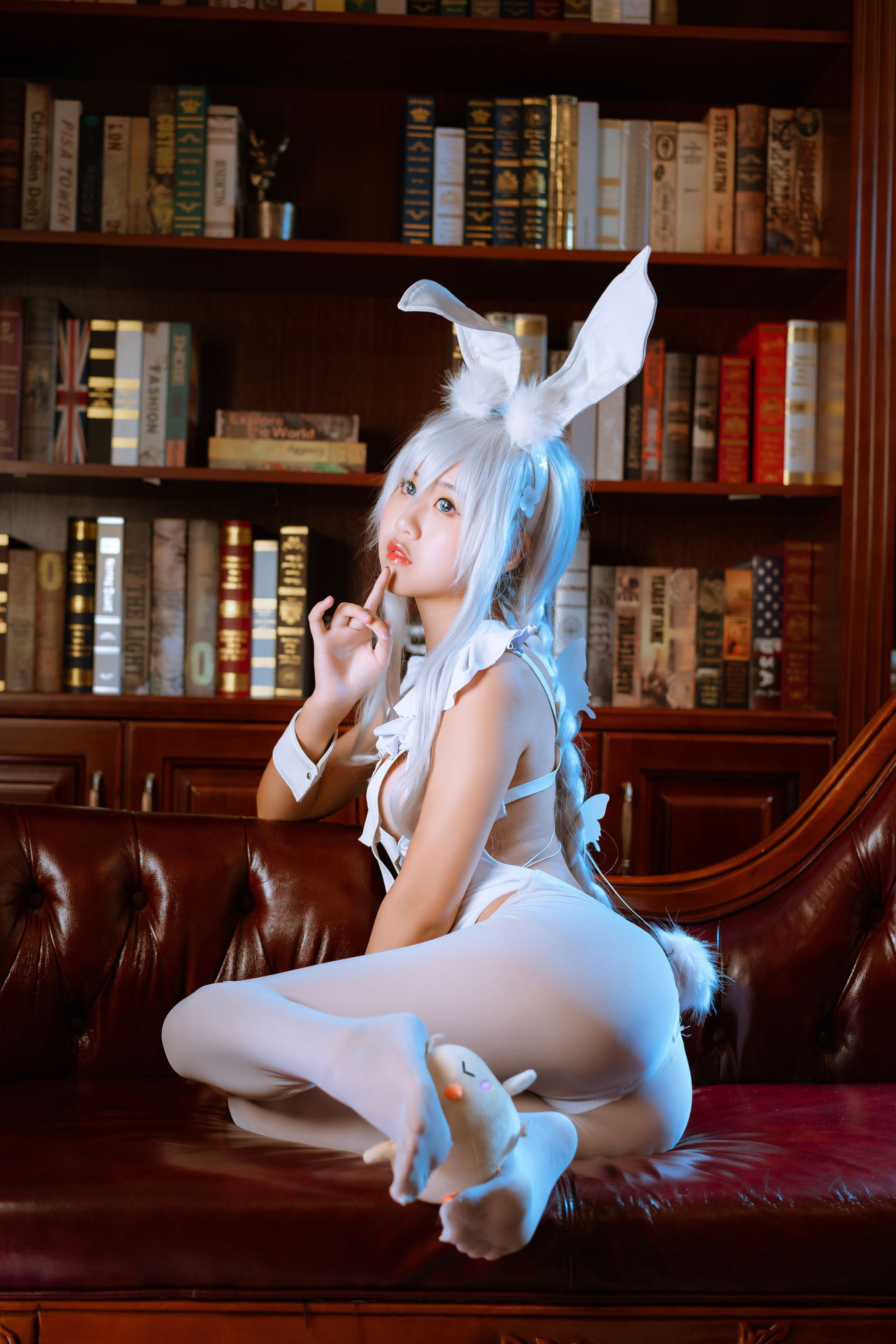 阳光美少女萌芽儿o0 – 恶毒白兔 Cosplay-第44张