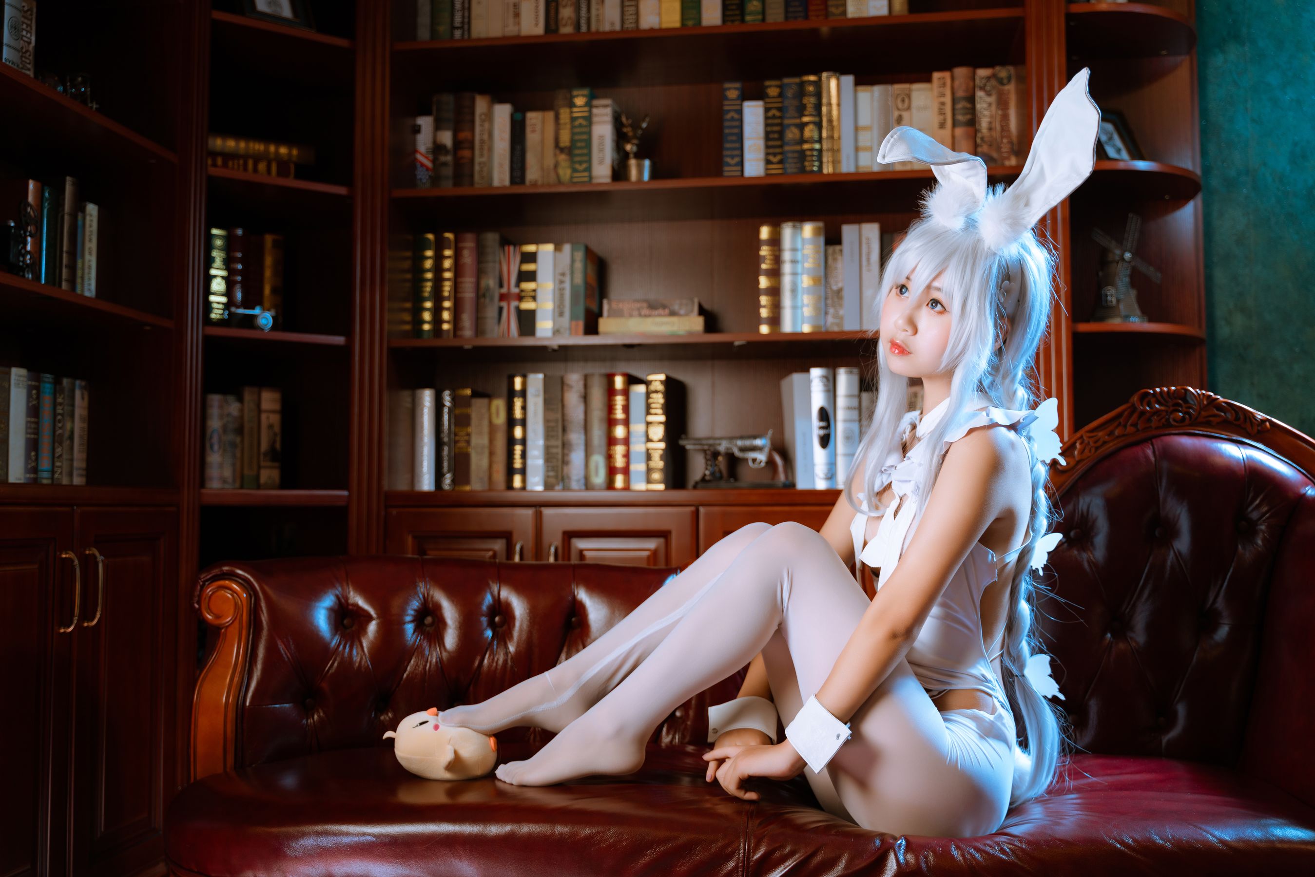 阳光美少女萌芽儿o0 – 恶毒白兔 Cosplay-第42张