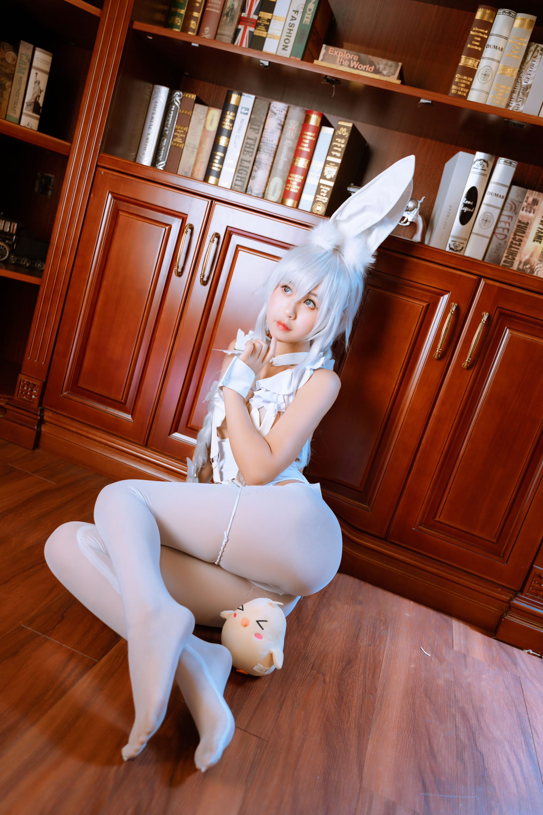 阳光美少女萌芽儿o0 – 恶毒白兔 Cosplay-第6张