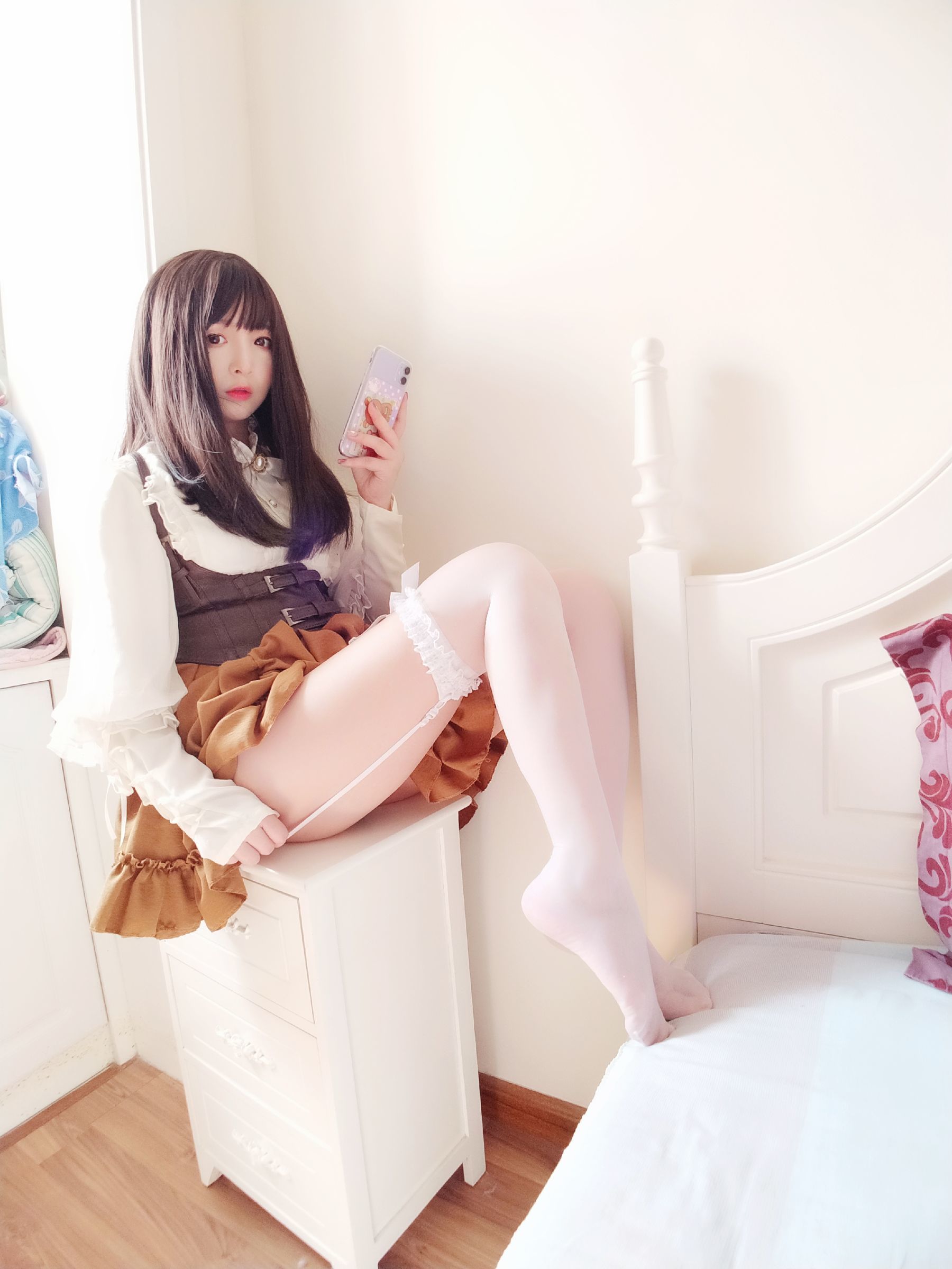 二次元美女古川kagura – 蕾丝长筒吊带丝袜 Cosplay-第29张