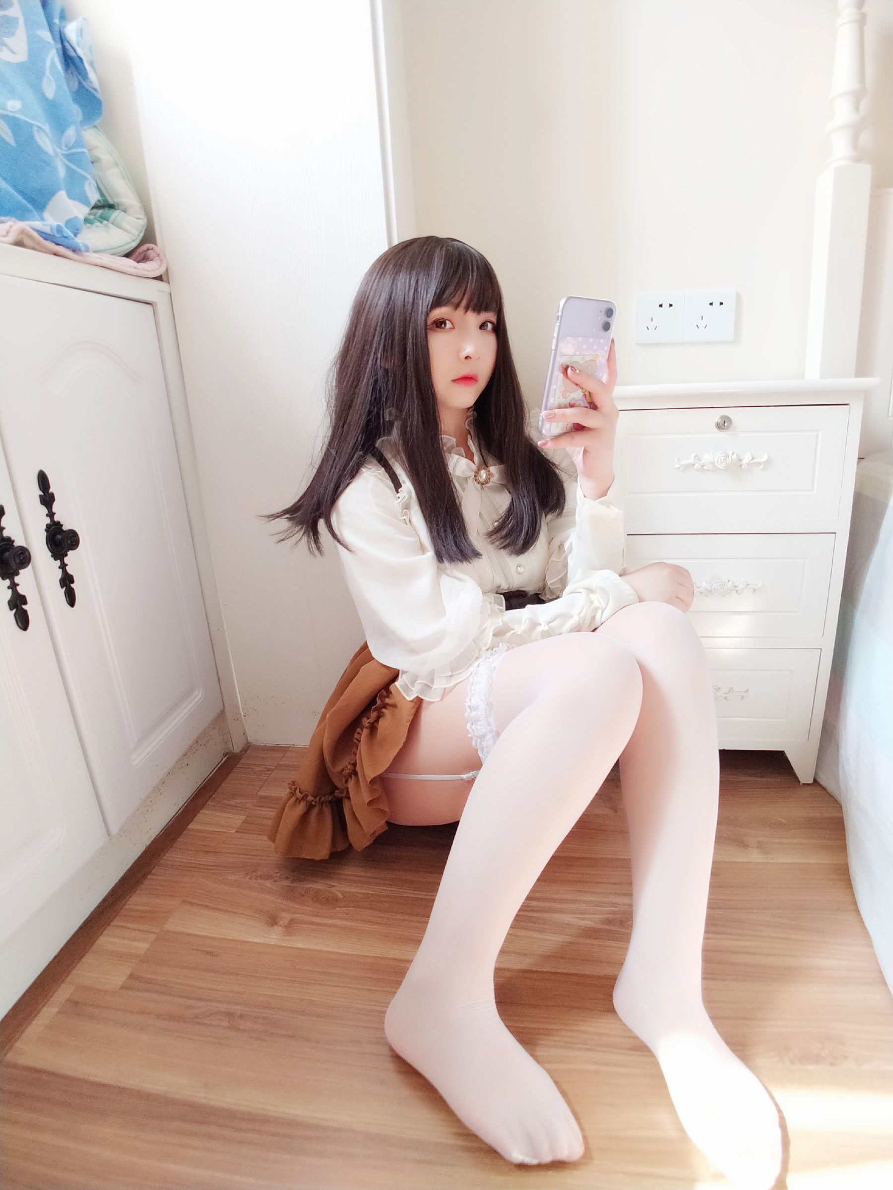 二次元美女古川kagura – 蕾丝长筒吊带丝袜 Cosplay-第5张
