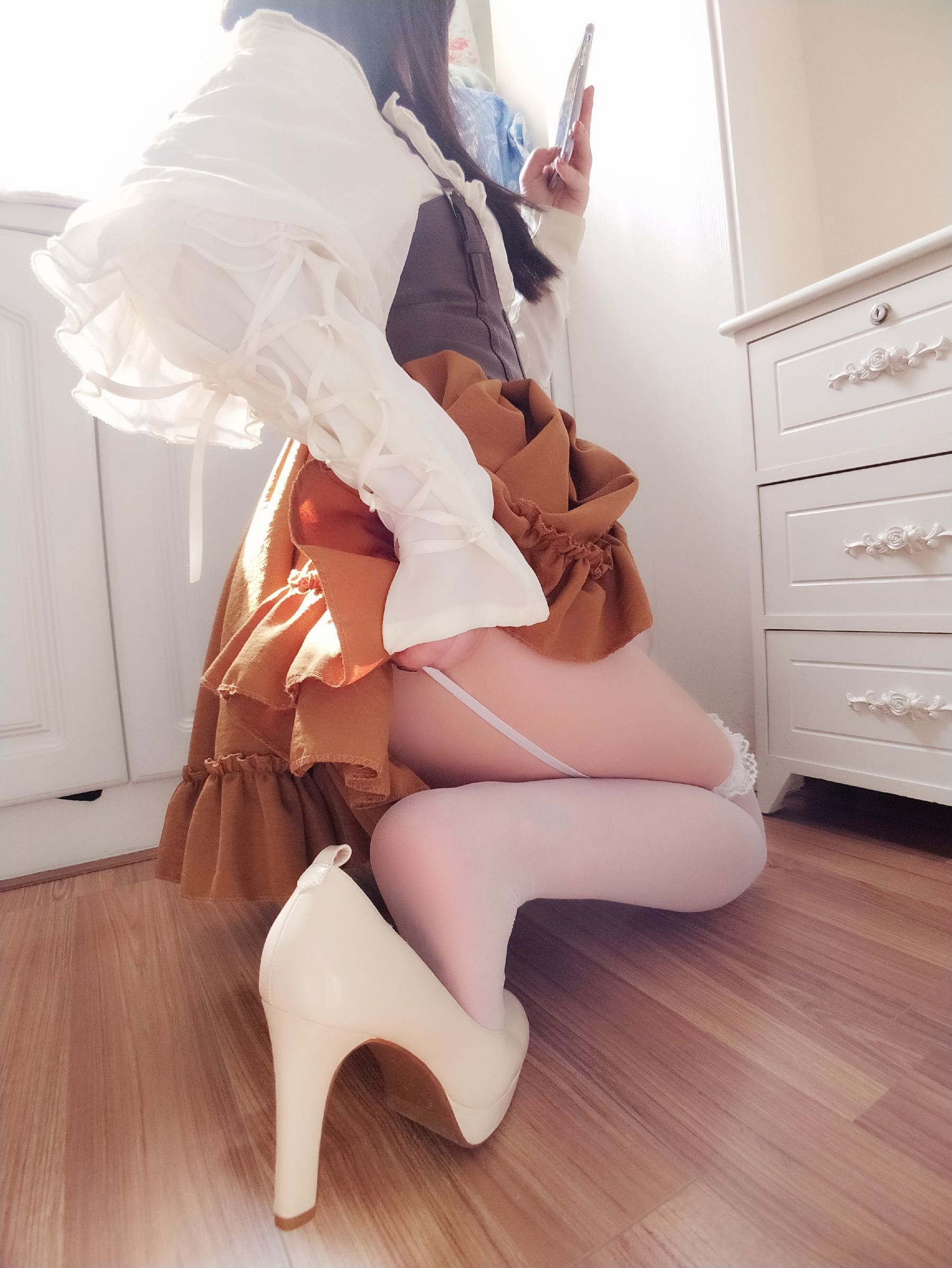 二次元美女古川kagura – 蕾丝长筒吊带丝袜 Cosplay-第6张