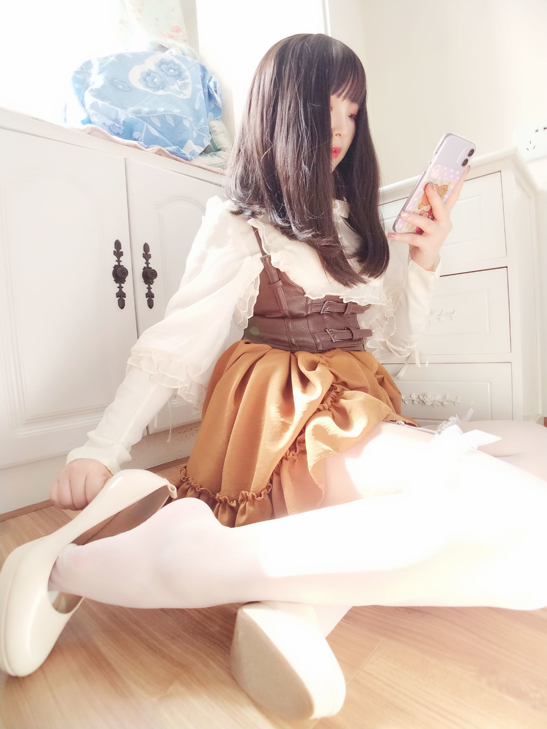 二次元美女古川kagura – 蕾丝长筒吊带丝袜 Cosplay-第37张