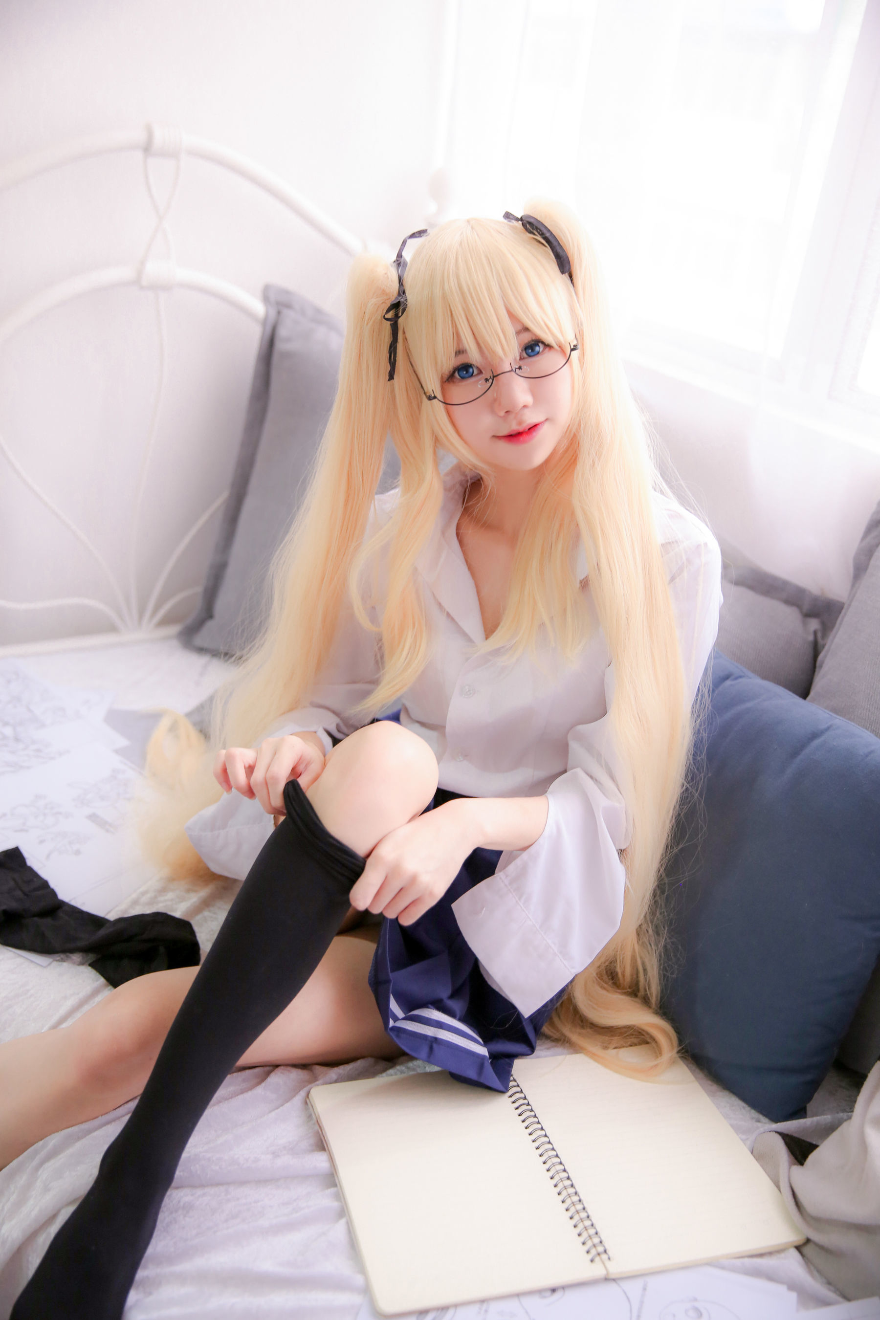 Sally Dorasnow – Eriri School Girl Cosplay-第8张
