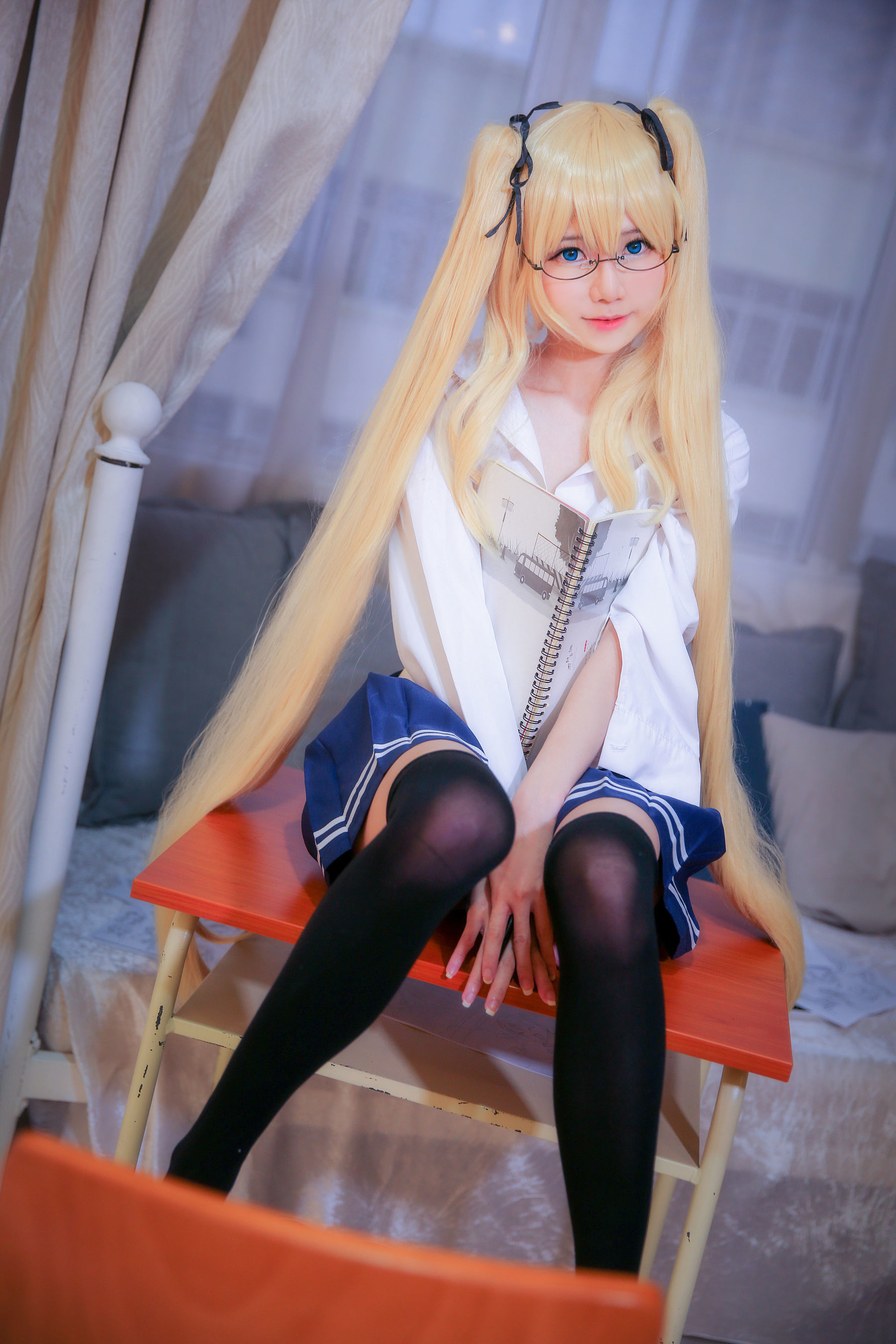 Sally Dorasnow – Eriri School Girl Cosplay-第1张