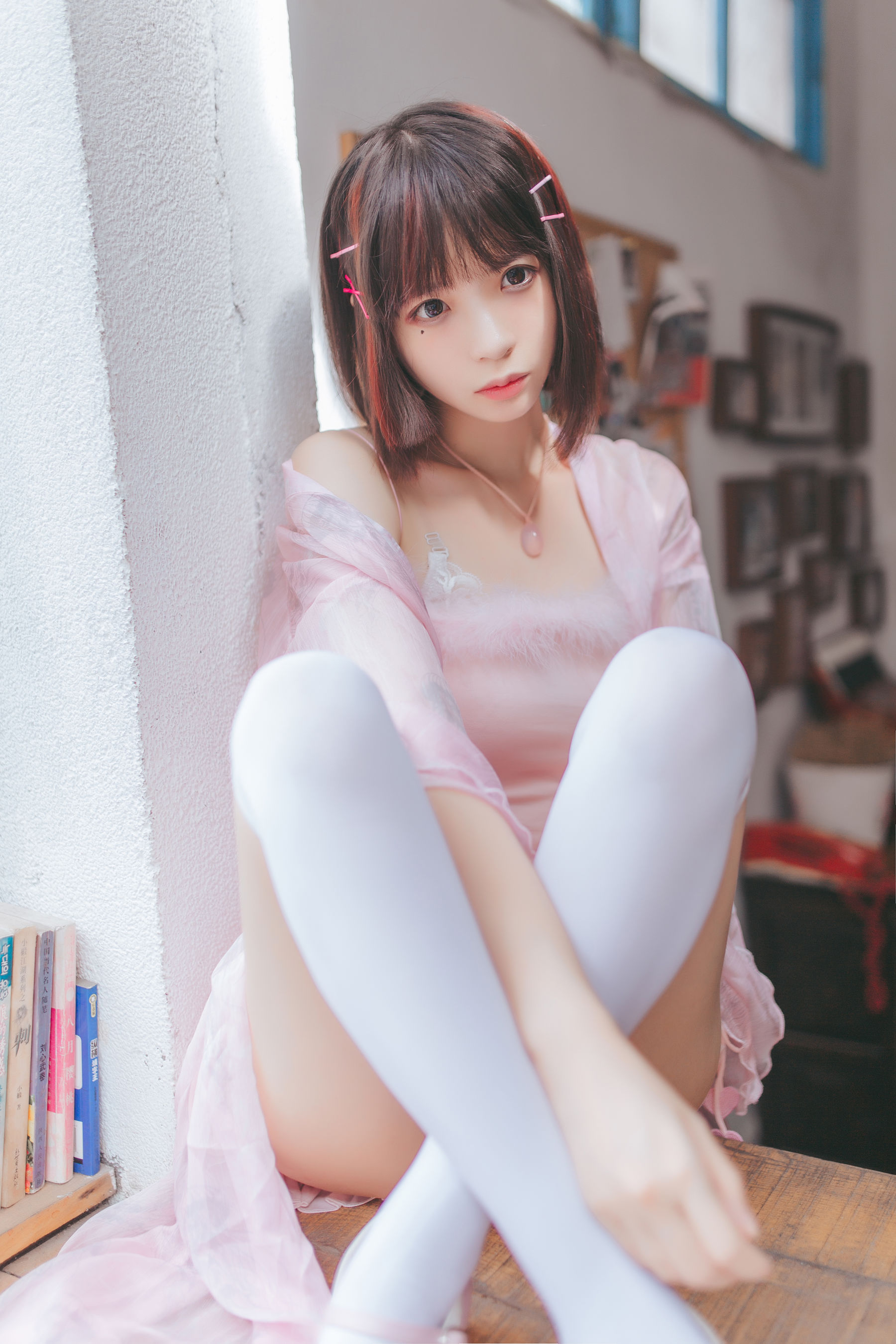[萝莉COS] 疯猫ss《水手服和睡衣》 Cosplay-第5张