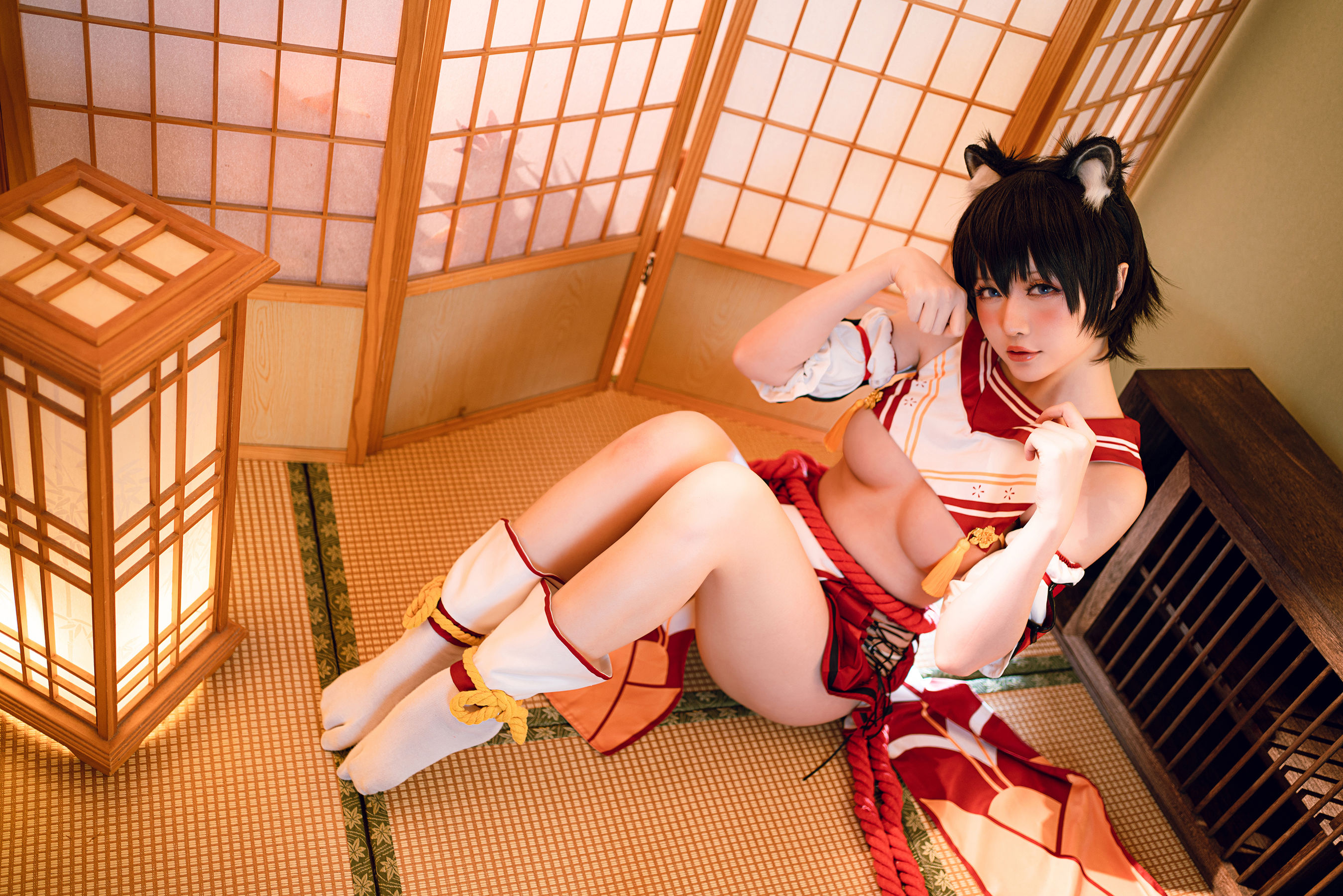 Coser小姐姐星之迟迟 – 春日椿 Cosplay-第10张