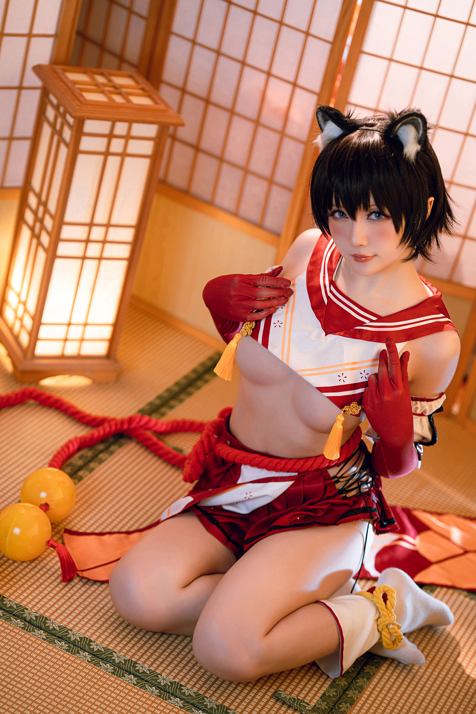 Coser小姐姐星之迟迟 – 春日椿 Cosplay-第35张