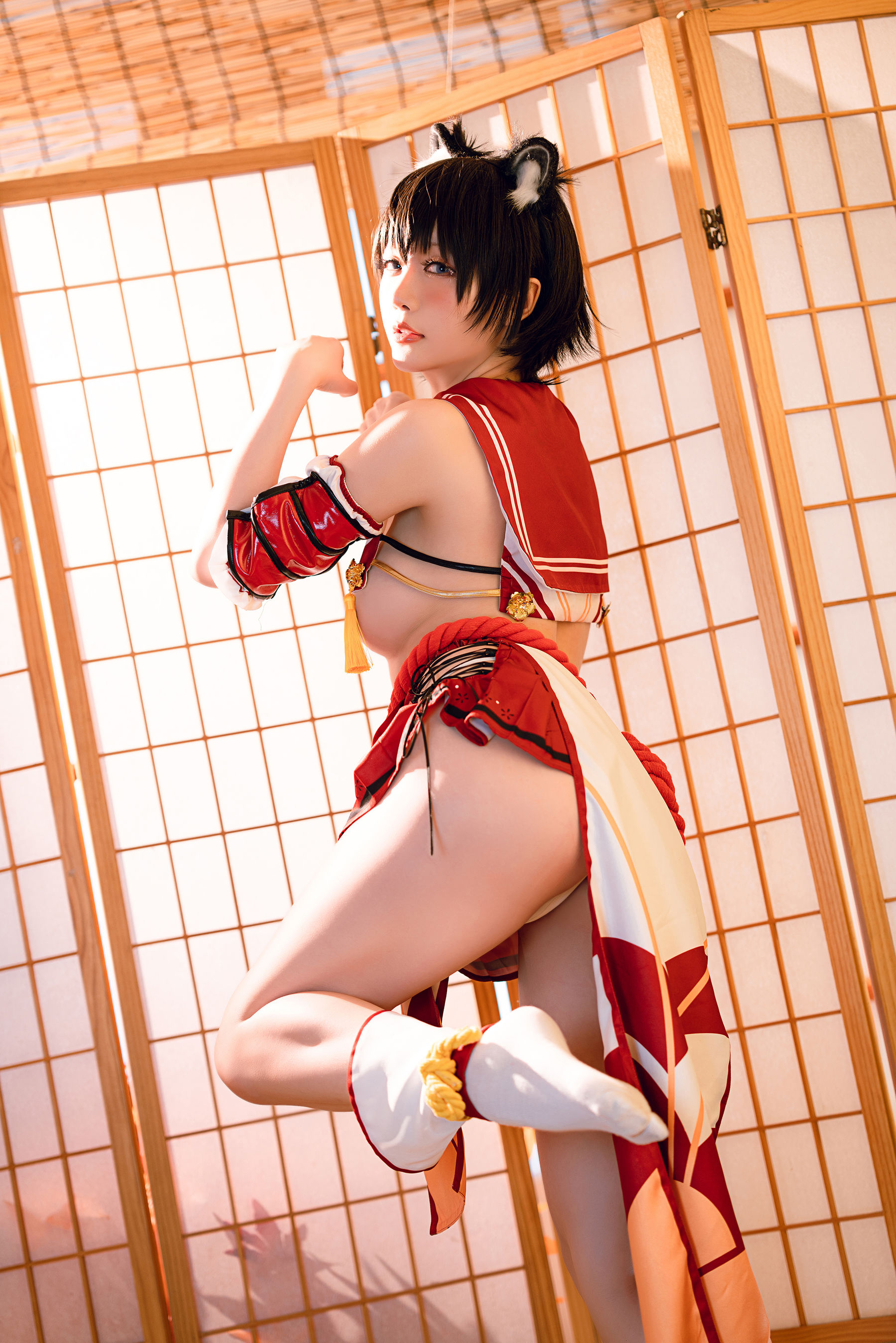 Coser小姐姐星之迟迟 – 春日椿 Cosplay-第27张