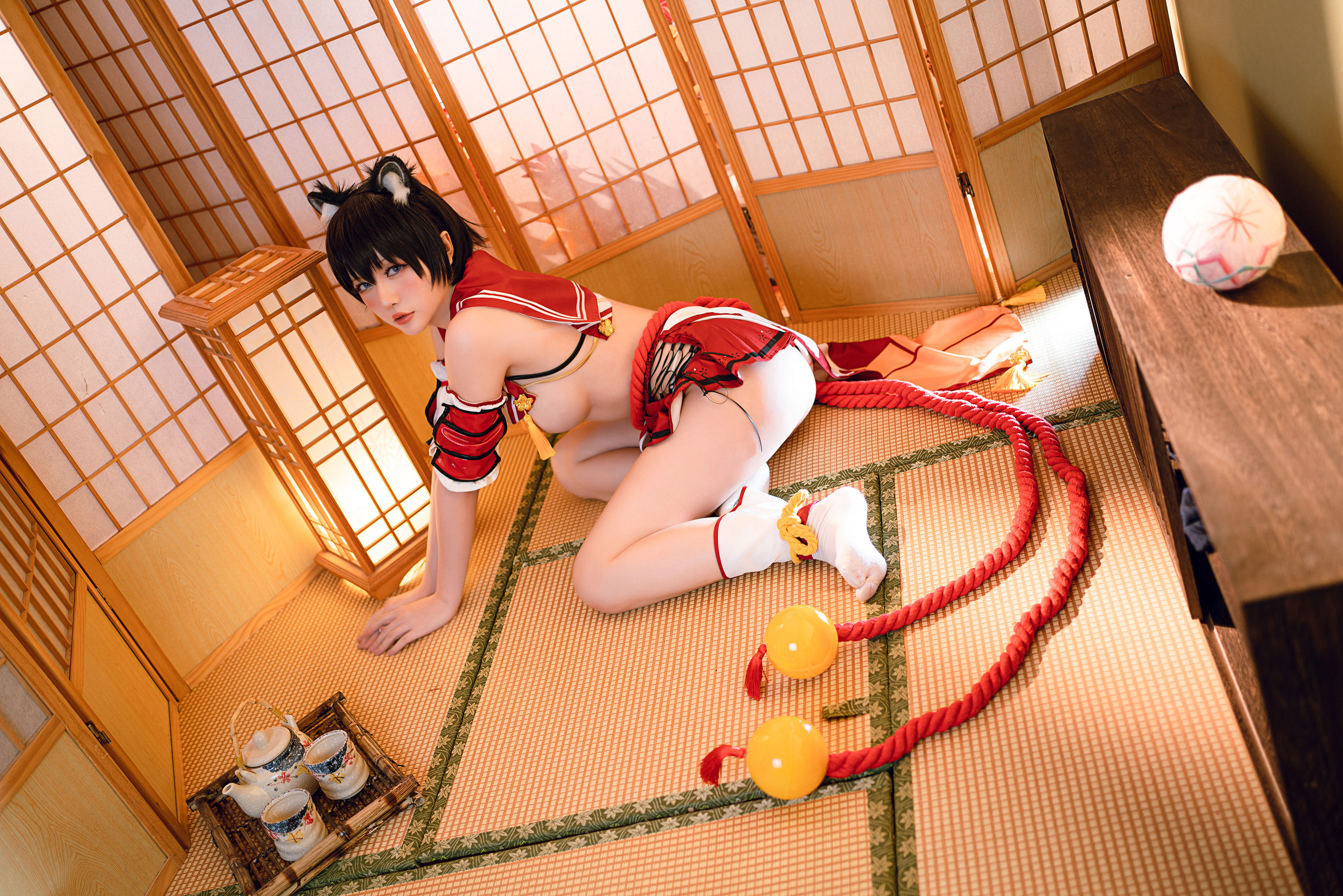 Coser小姐姐星之迟迟 – 春日椿 Cosplay-第9张