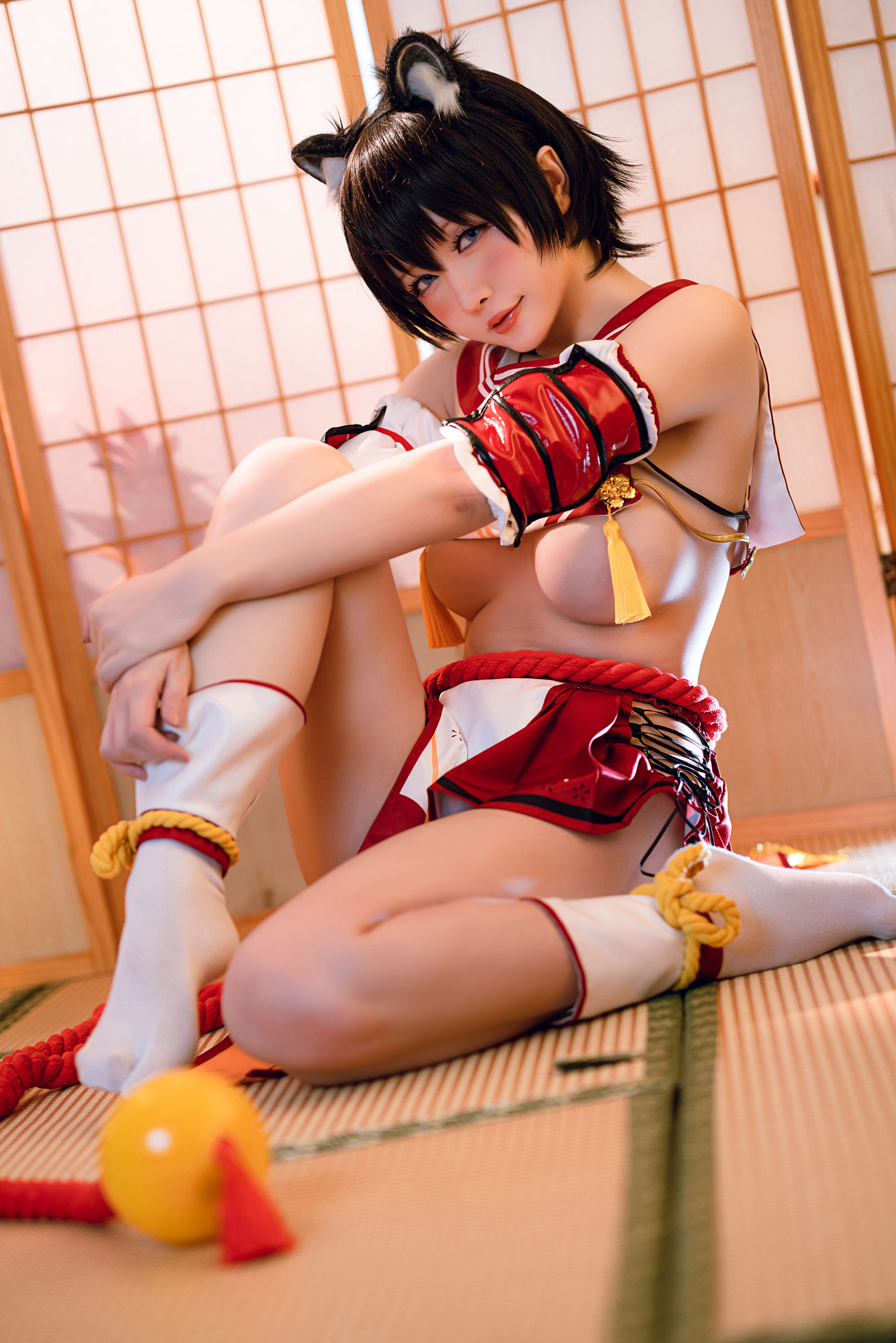 Coser小姐姐星之迟迟 – 春日椿 Cosplay-第16张