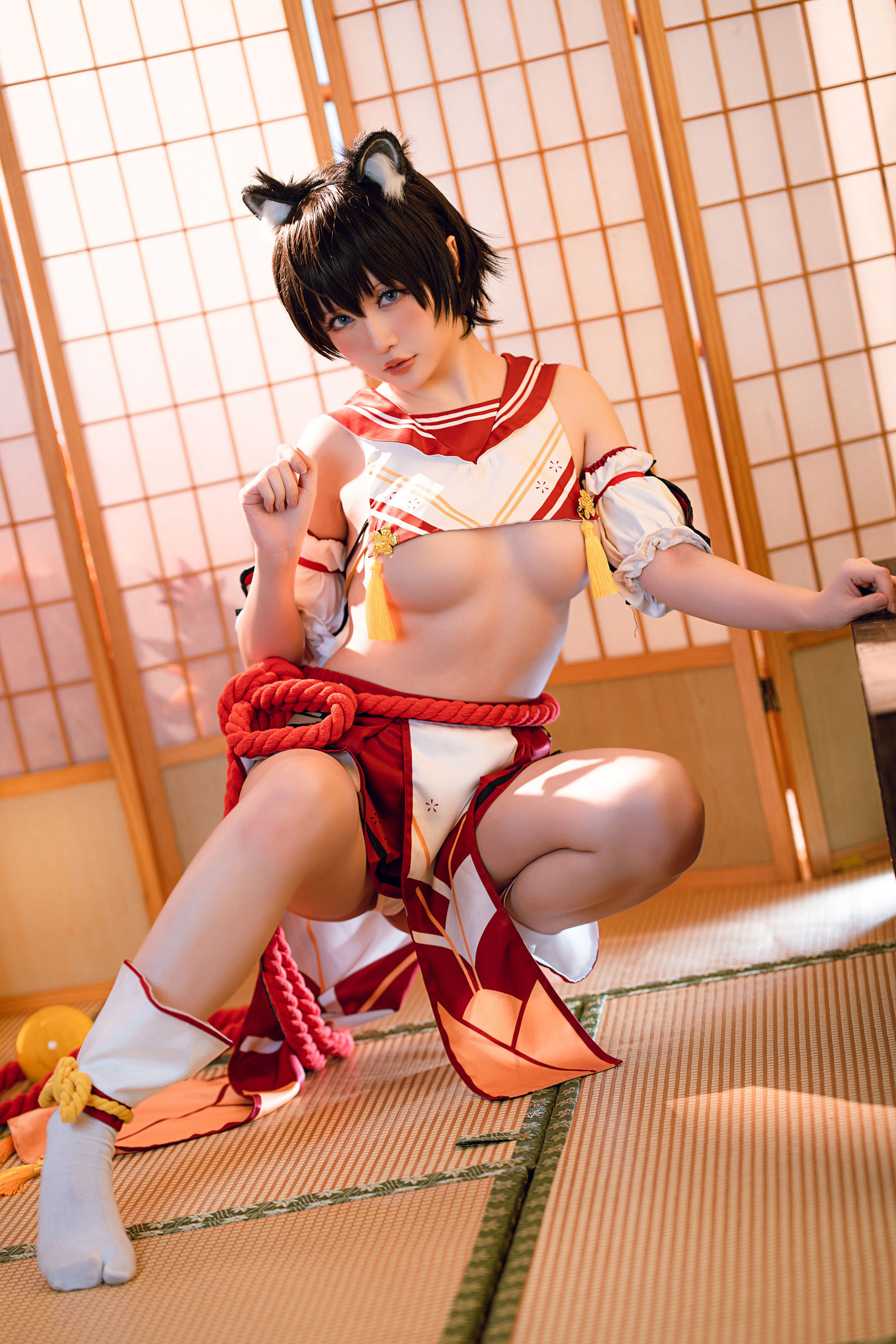 Coser小姐姐星之迟迟 – 春日椿 Cosplay-第29张