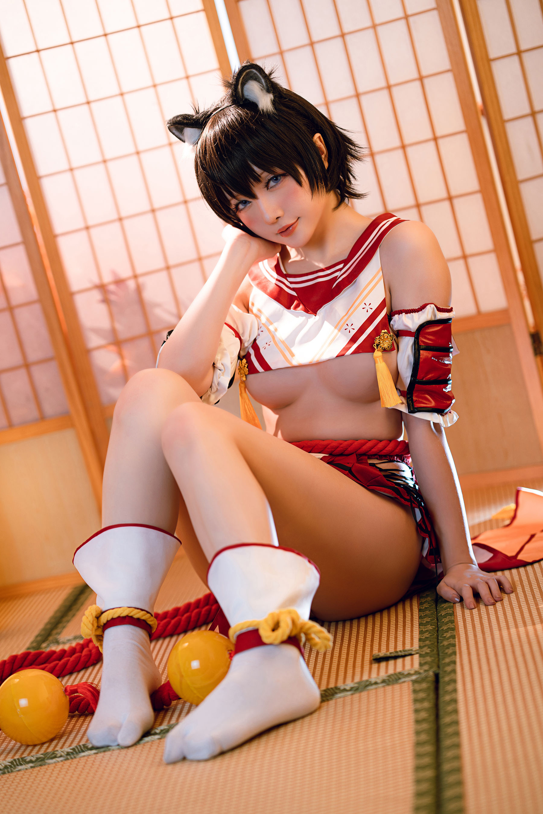 Coser小姐姐星之迟迟 – 春日椿 Cosplay-第12张